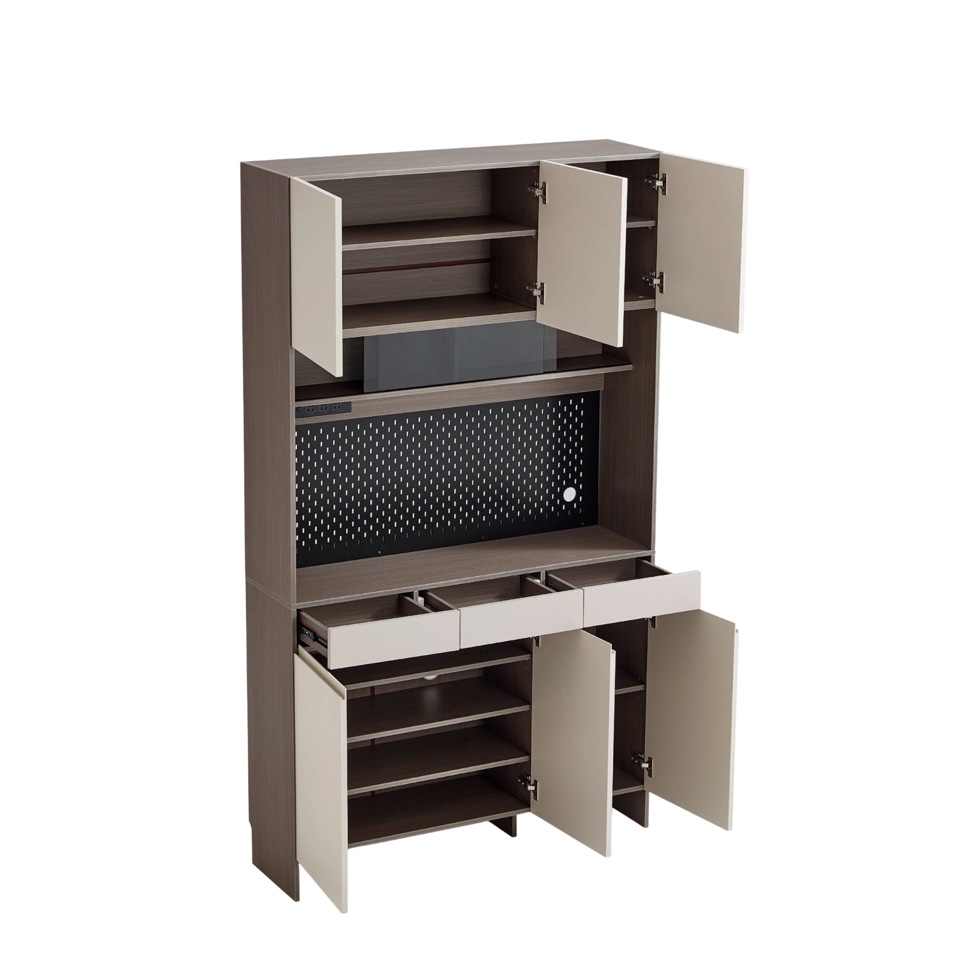 Linspire Vanko Shoe Cabinet with Upper Storage
