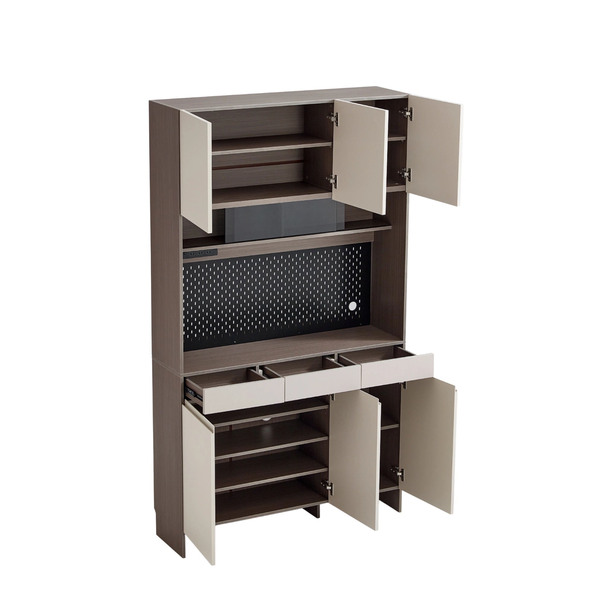 Linspire Vanko Shoe Cabinet with Upper Storage