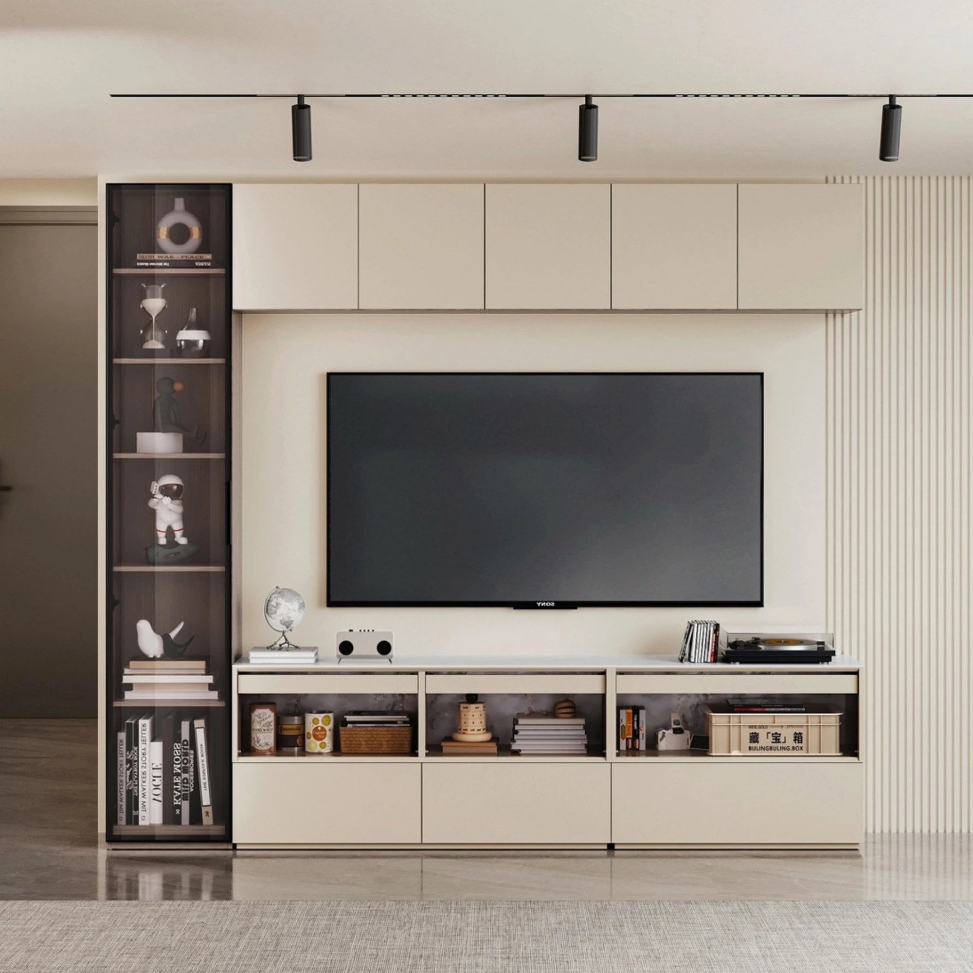 Linspire Vanko Entertainment Unit with Sintered Stone Table Top