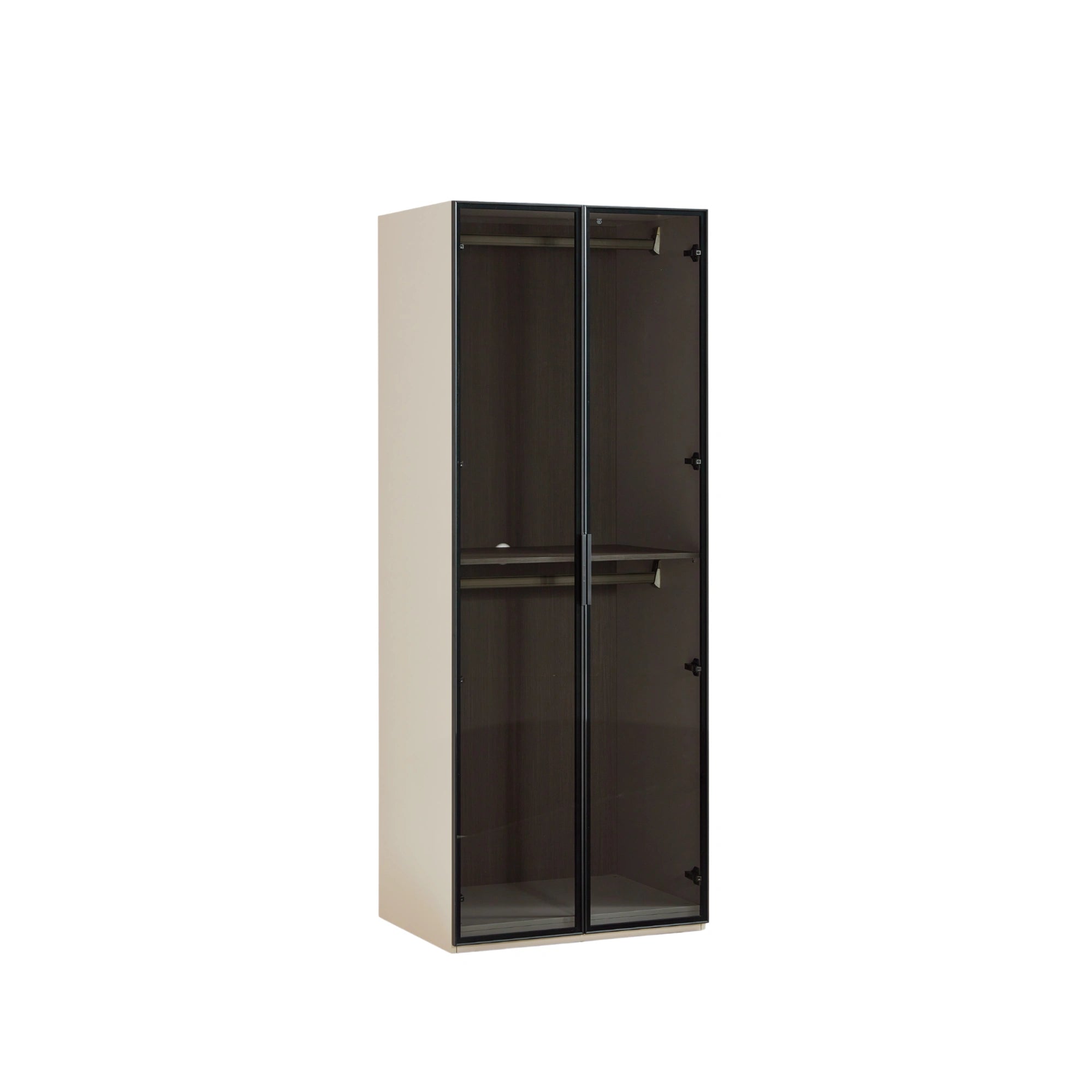Linspire Vanko 2-Door Wardrobe with Glass Doors