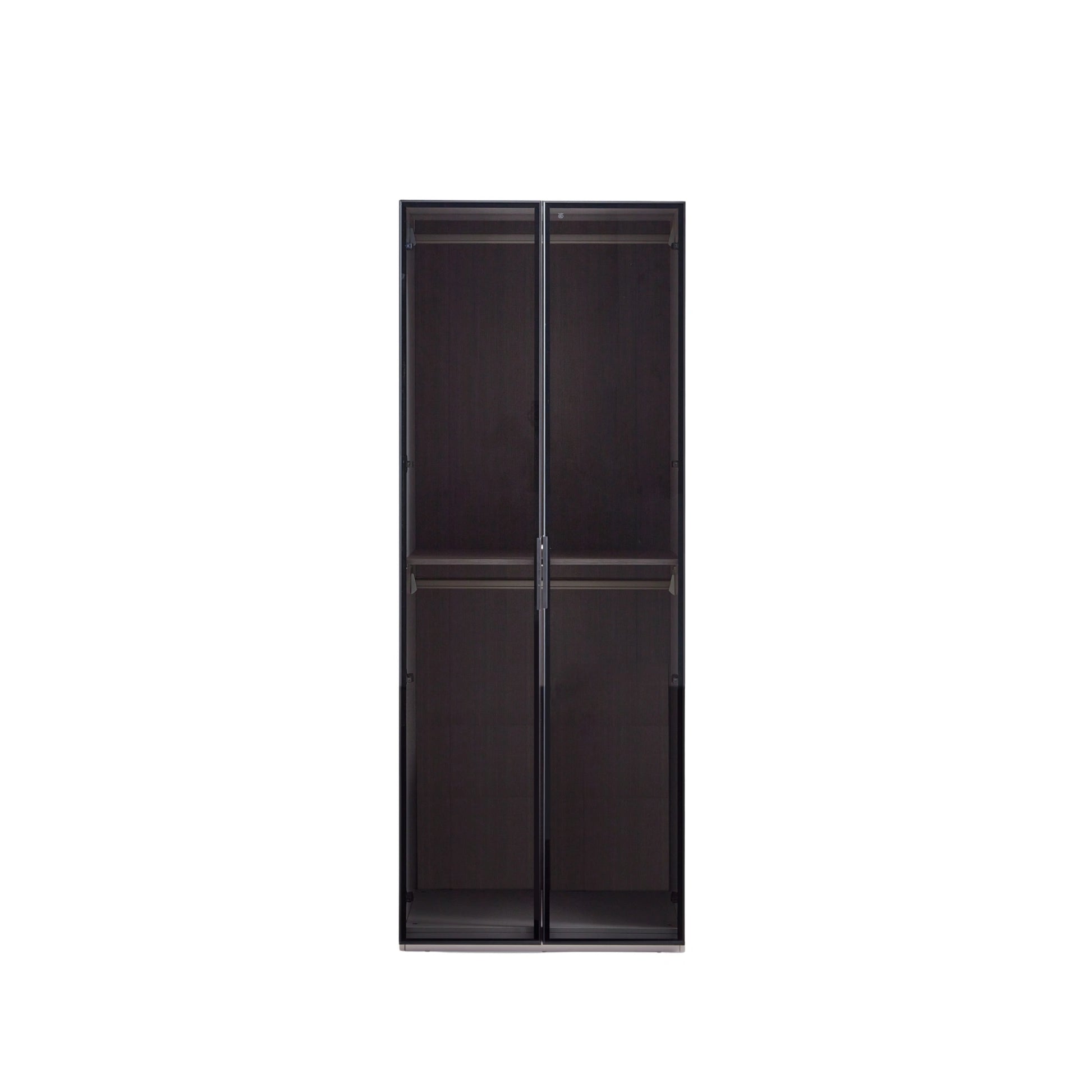 Linspire Vanko 2-Door Wardrobe with Glass Doors