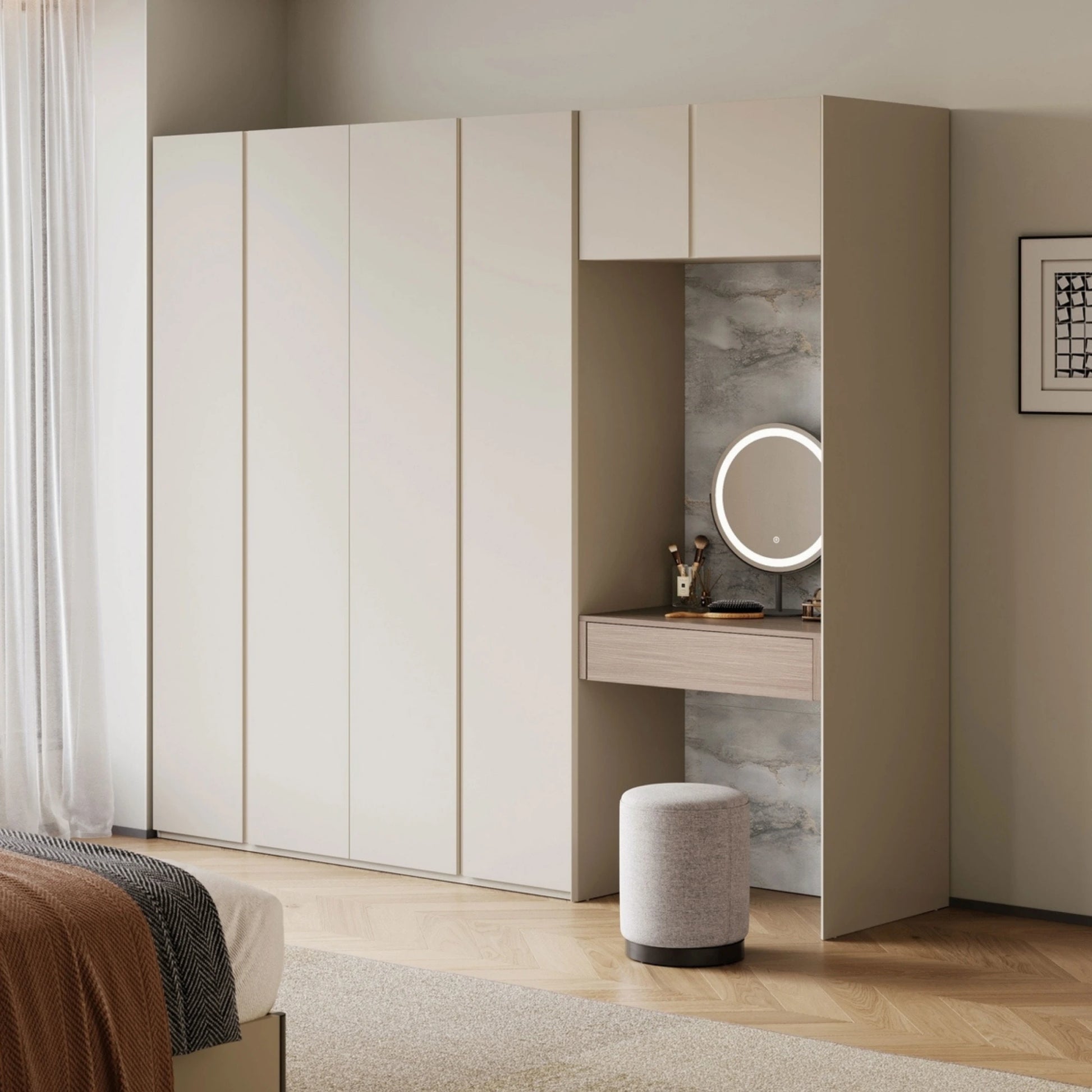 Linspire Vanko 4-Door Wardrobe