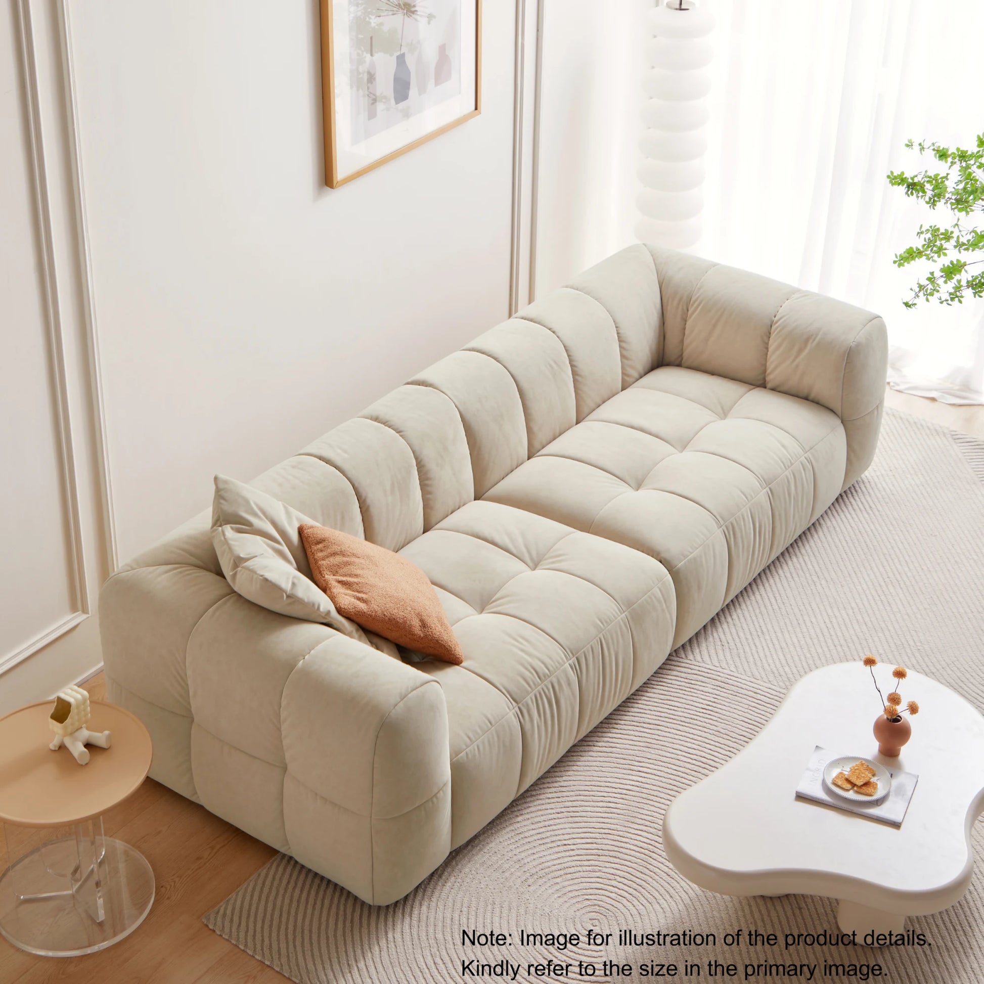 Linspire Yeliz Leathaire 3-Seater Sofa