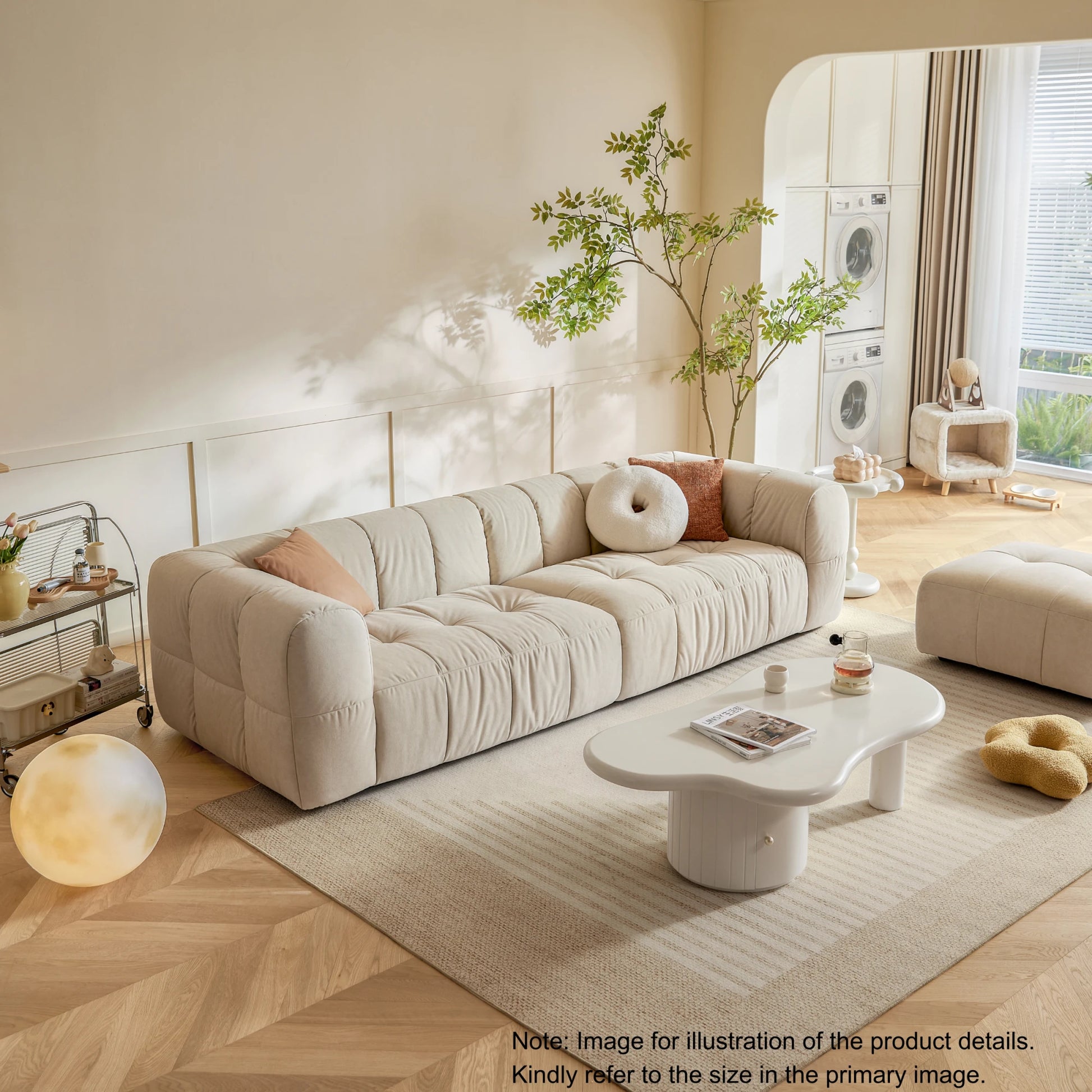 Linspire Yeliz Leathaire 3-Seater Sofa
