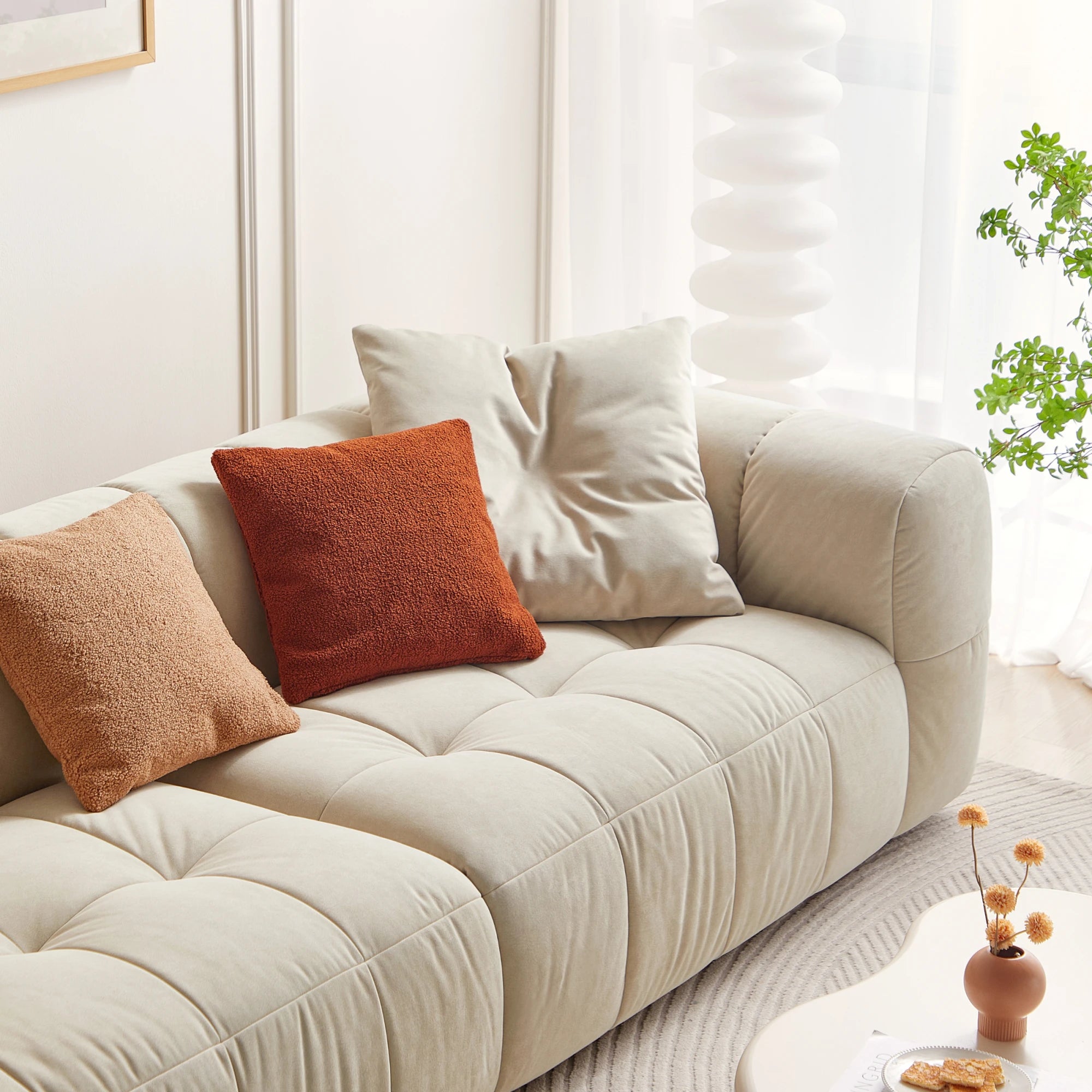 Linspire Yeliz Leathaire 4-Seater Sofa