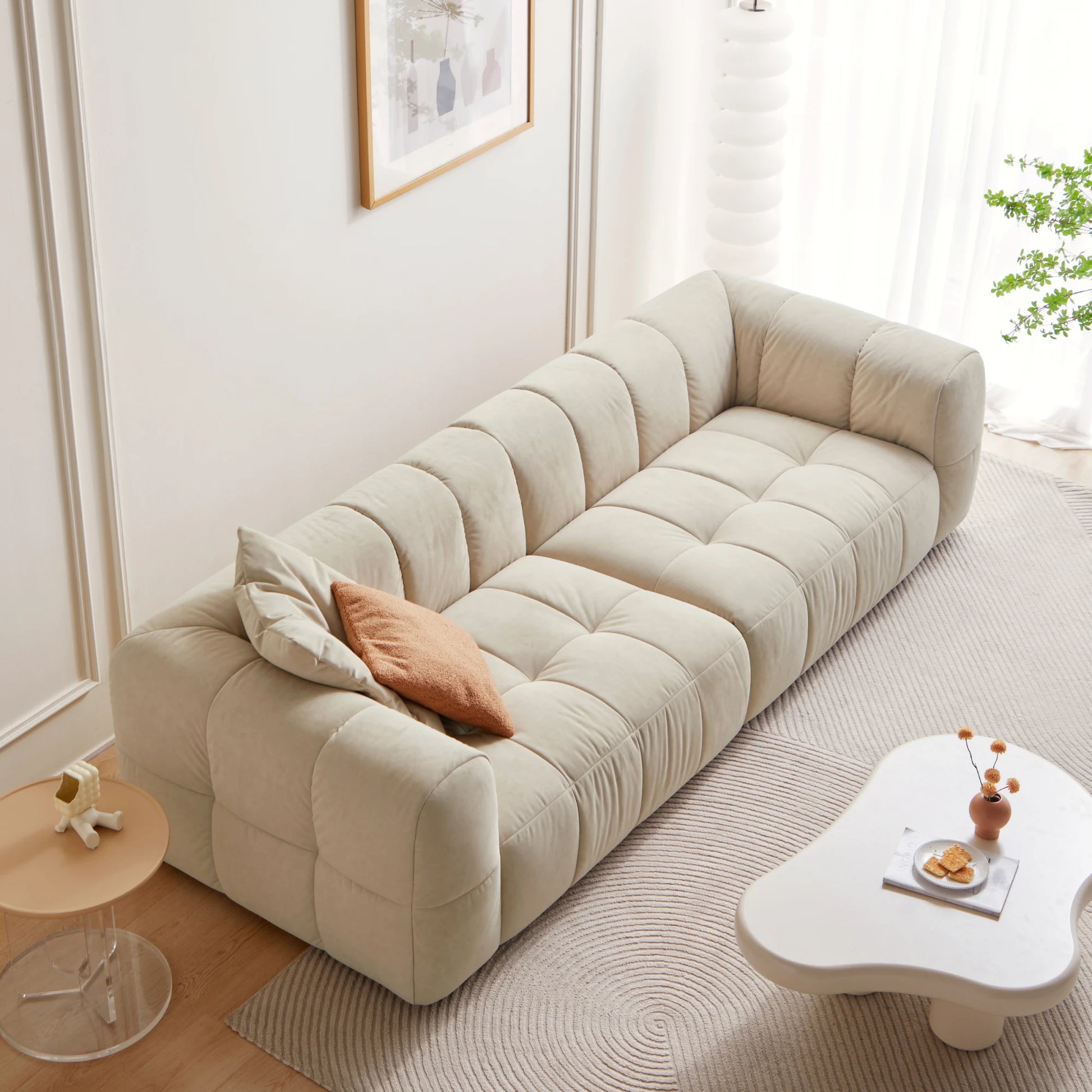 Linspire Yeliz Leathaire 4-Seater Sofa