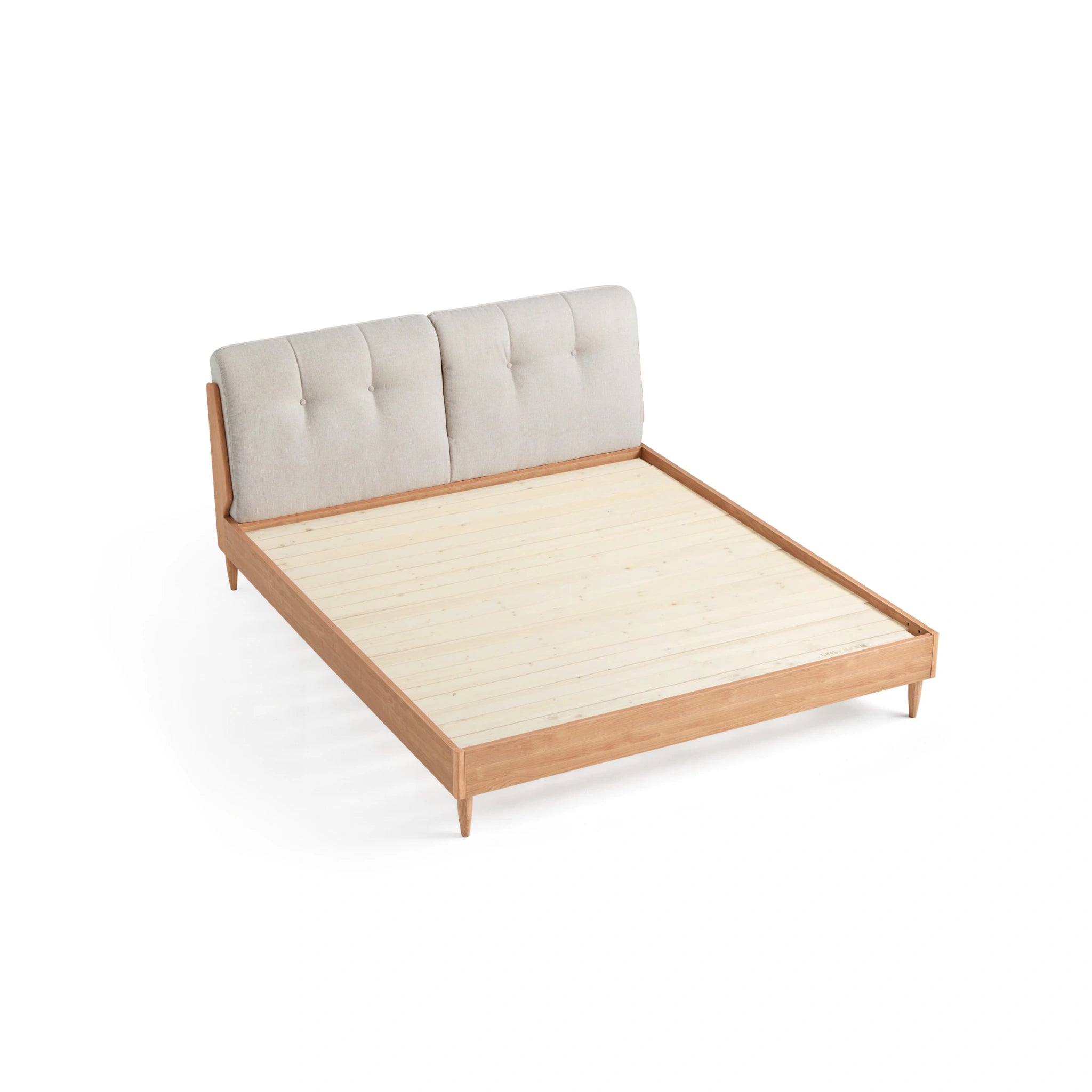 Linspire Yumi Bed Frame, Natural Wood