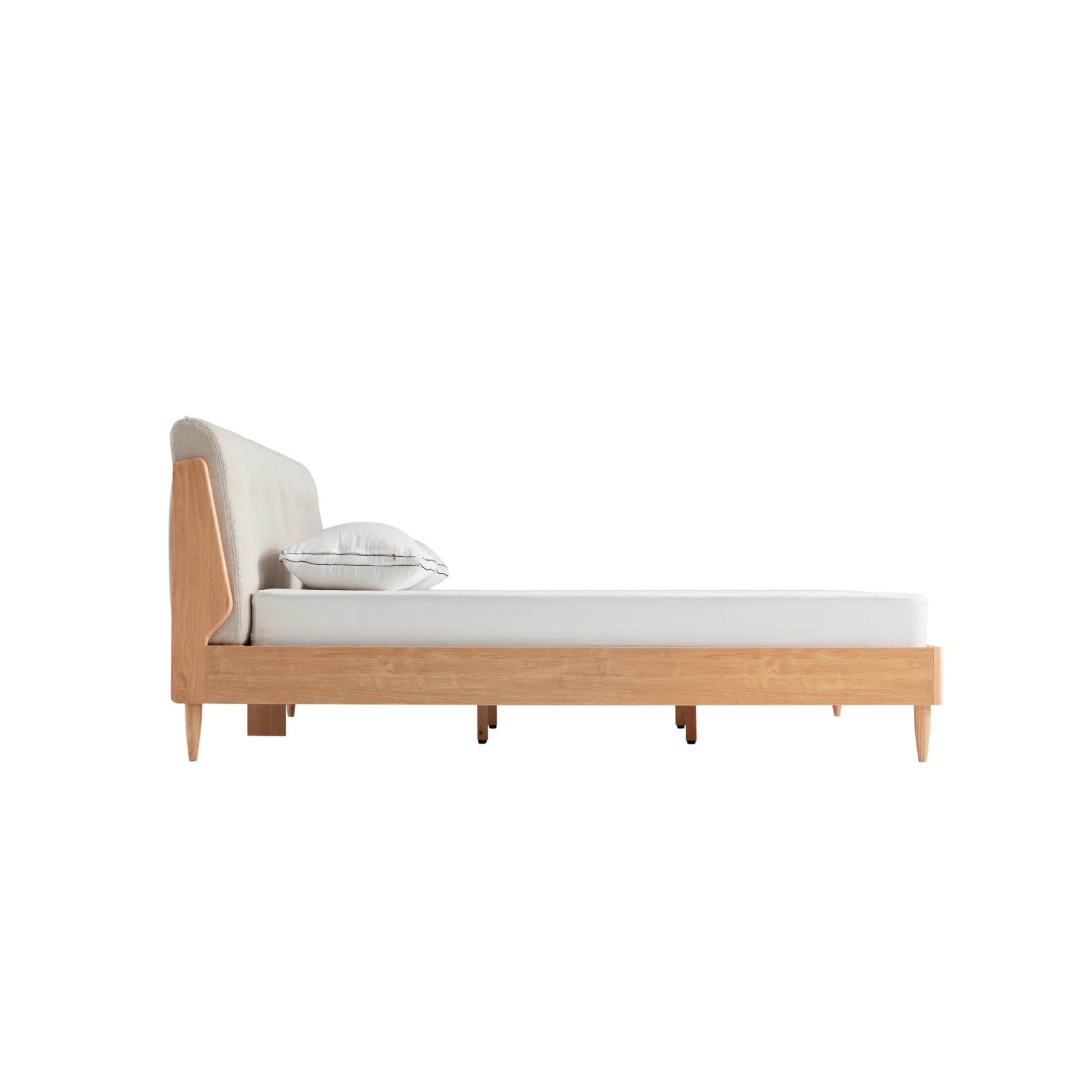 Linspire Yumi Bed Frame, Natural Wood
