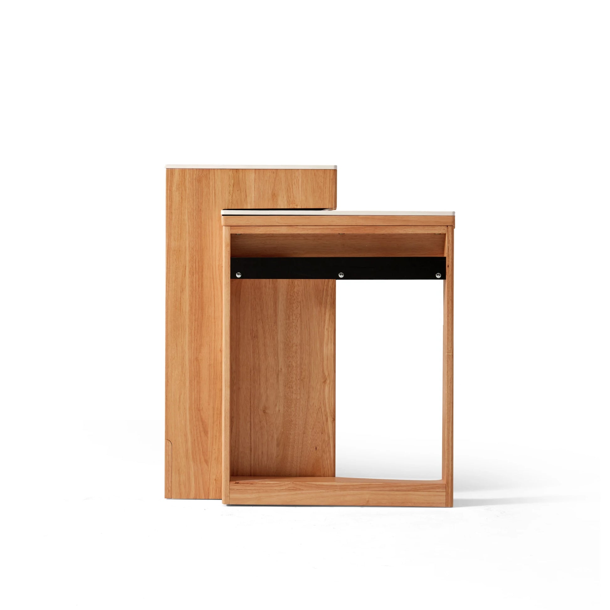 Linspire Yumi Extendable Solid Wood Sideboard with Sintered Stone Top