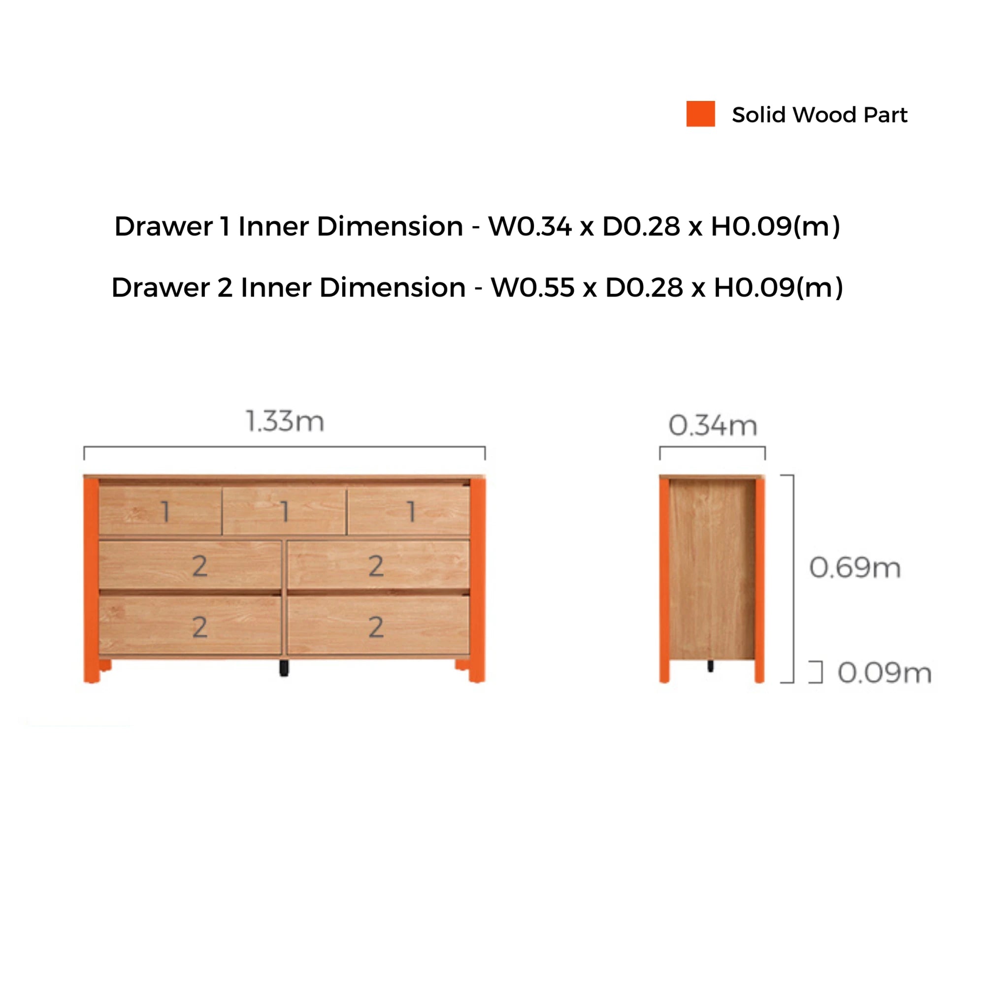 Linspire Yumi Entertainment Unit, W135cm