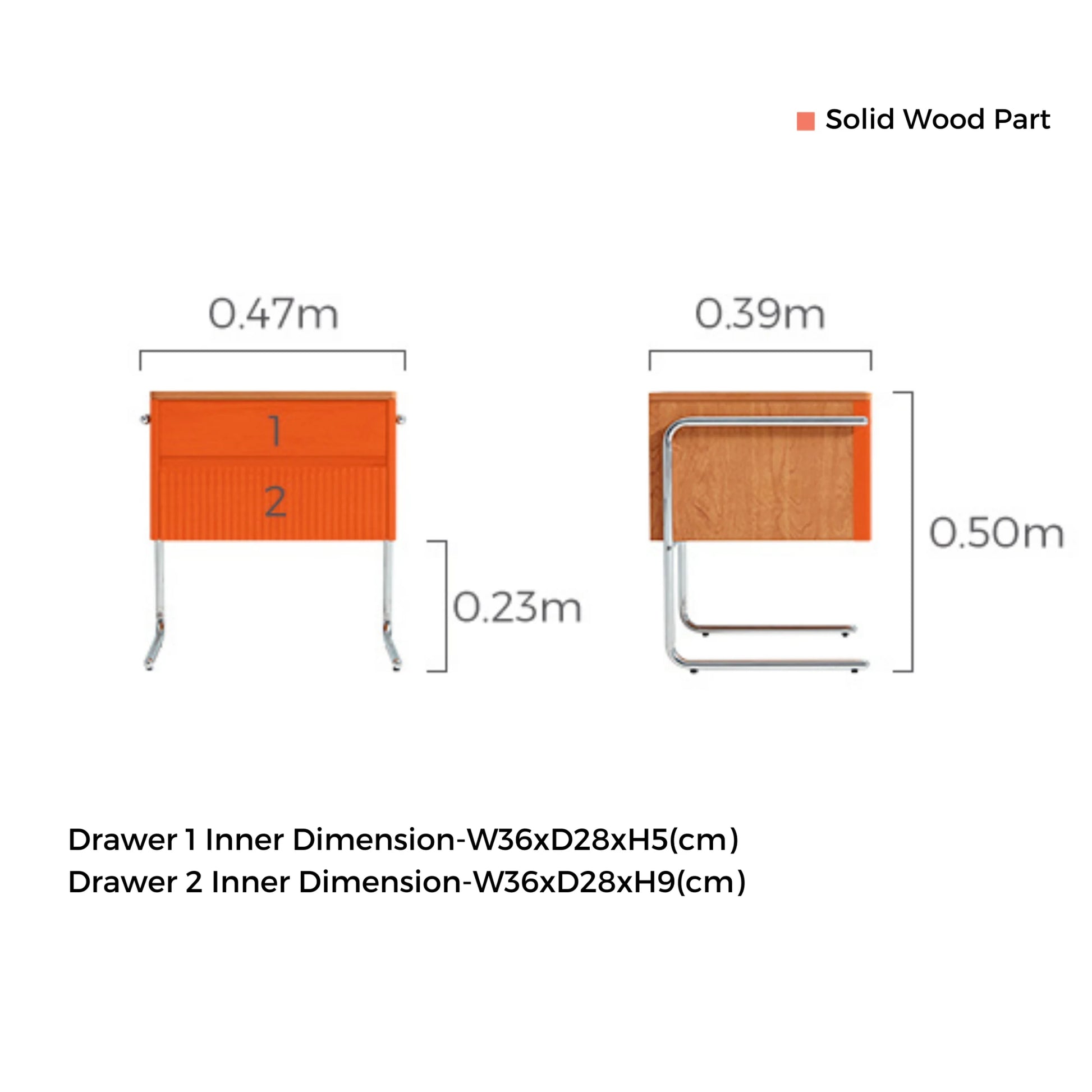 Linspire Zen Bedside Table