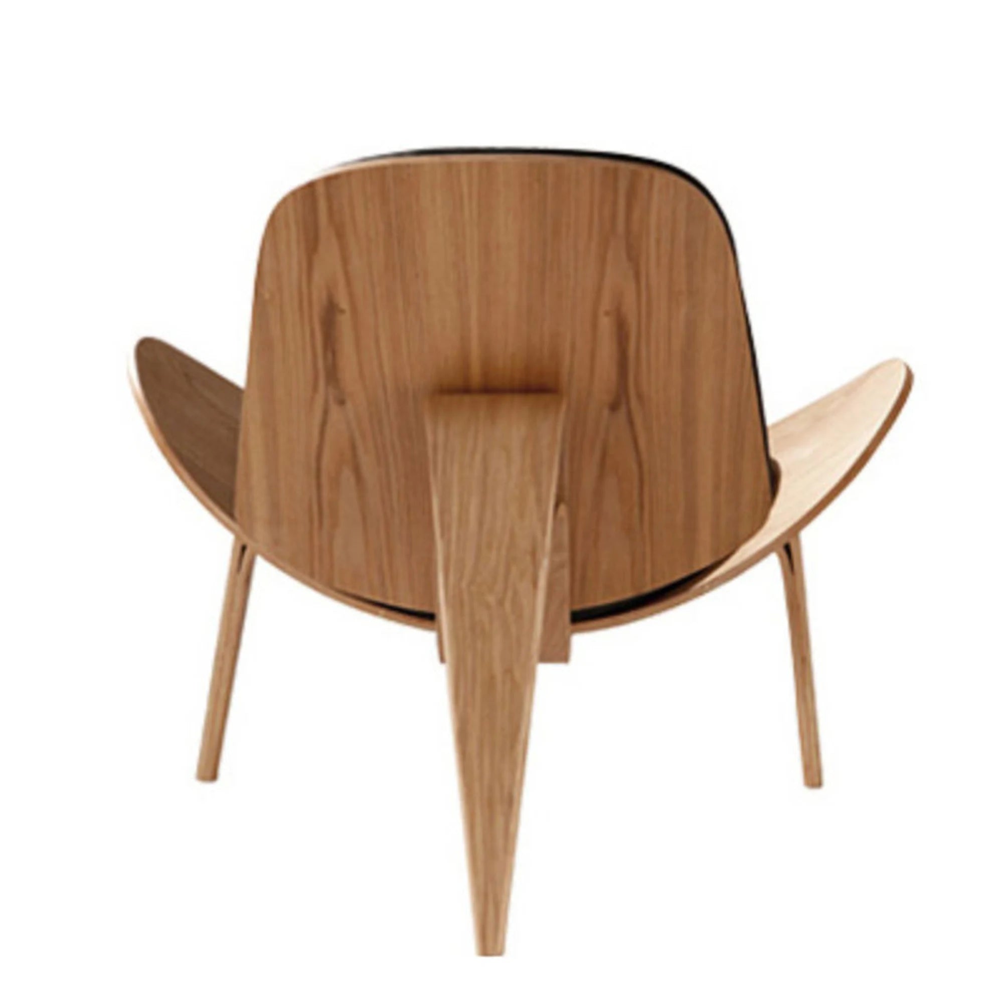 MODE Hans Wegner Shell Chair CH07 Replica, Black & Natural Wood