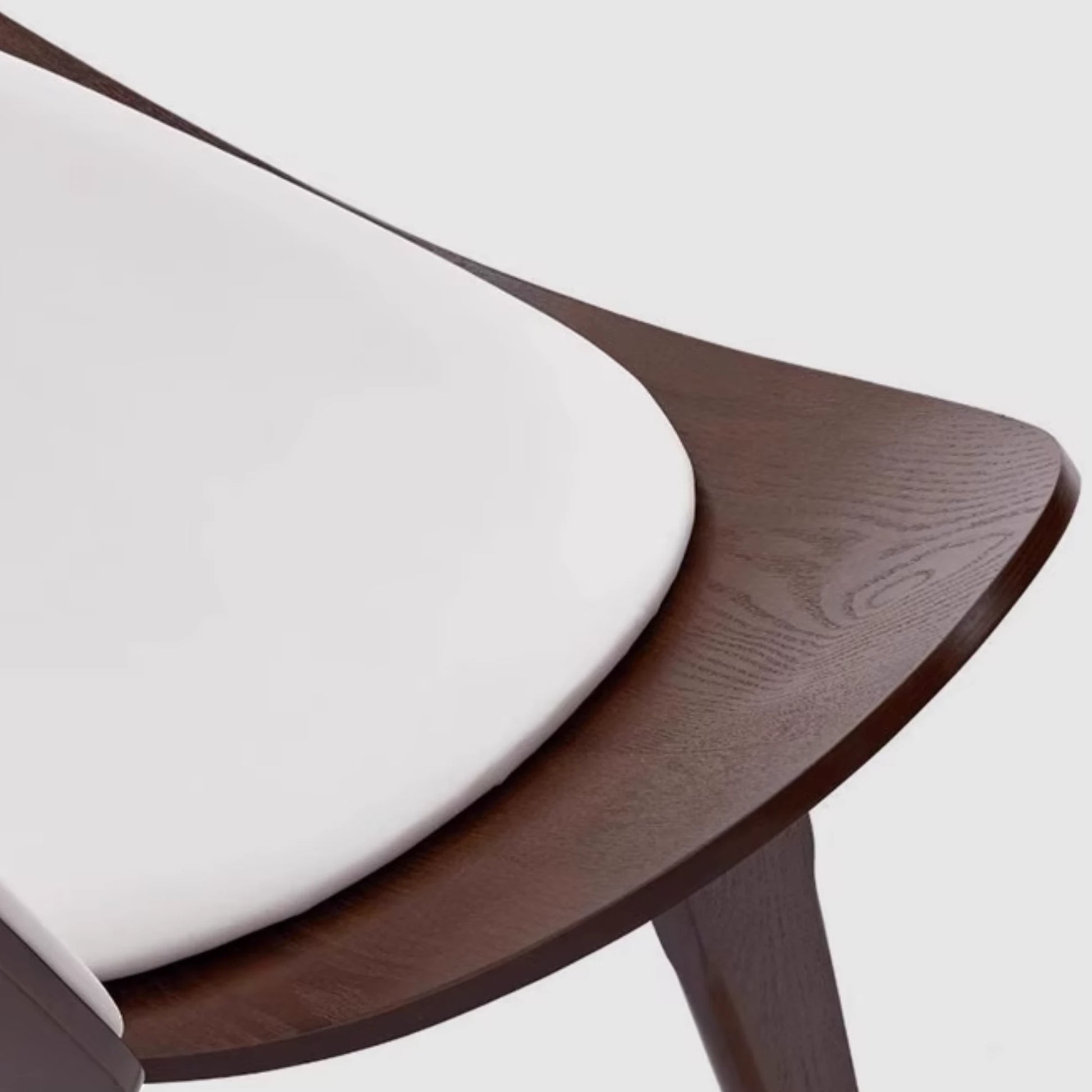 MODE Hans Wegner Shell Chair CH07 Replica, Dark wood & Ivory