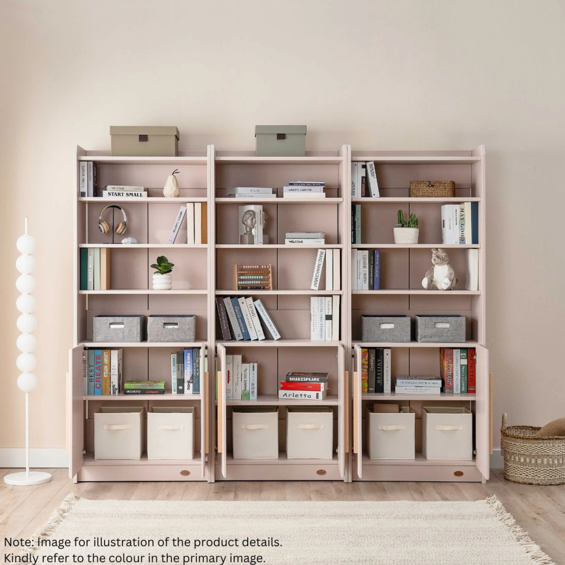 Boori Casa Kids Storage Bookcase, Barley White