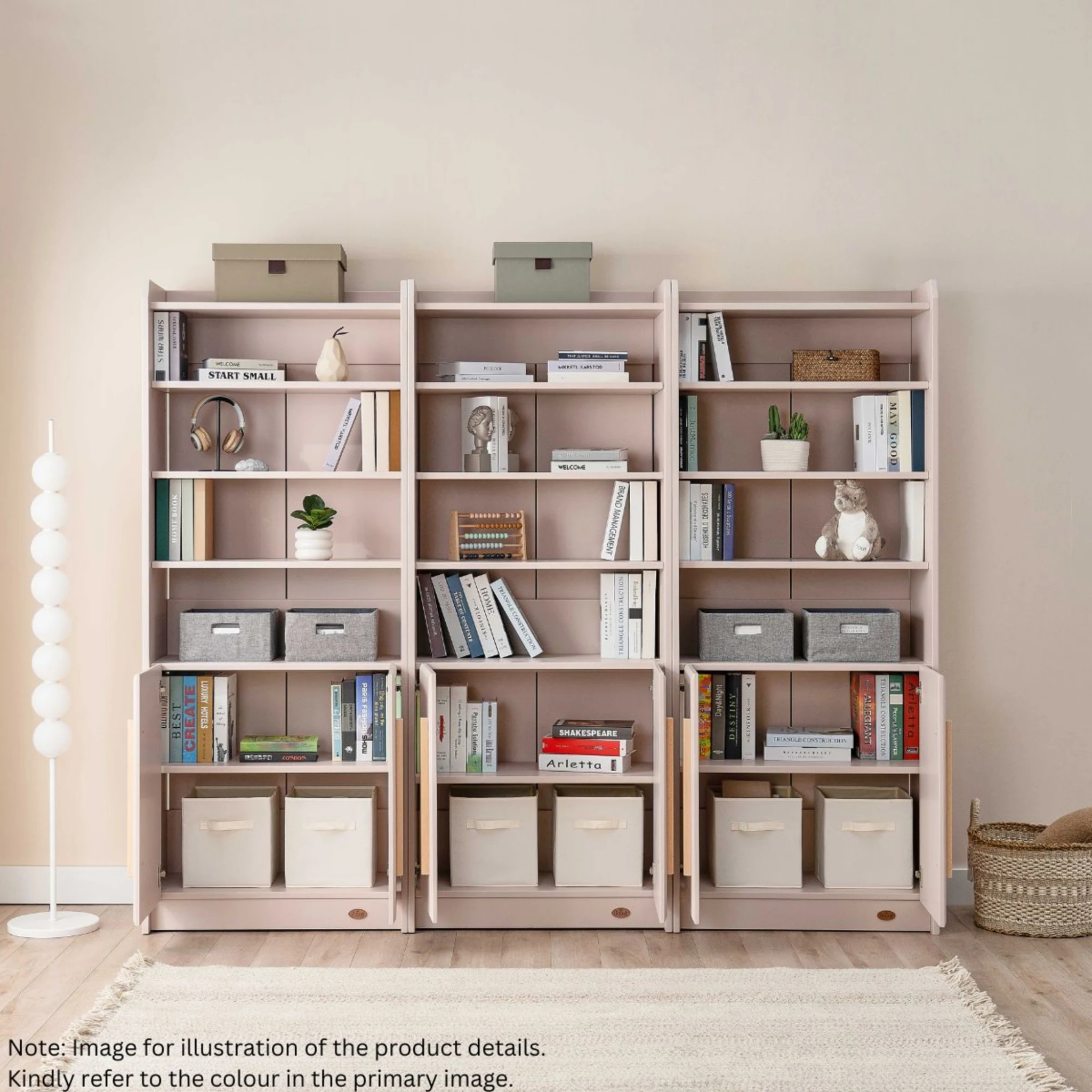 Boori Casa Kids Storage Bookcase, Barley White
