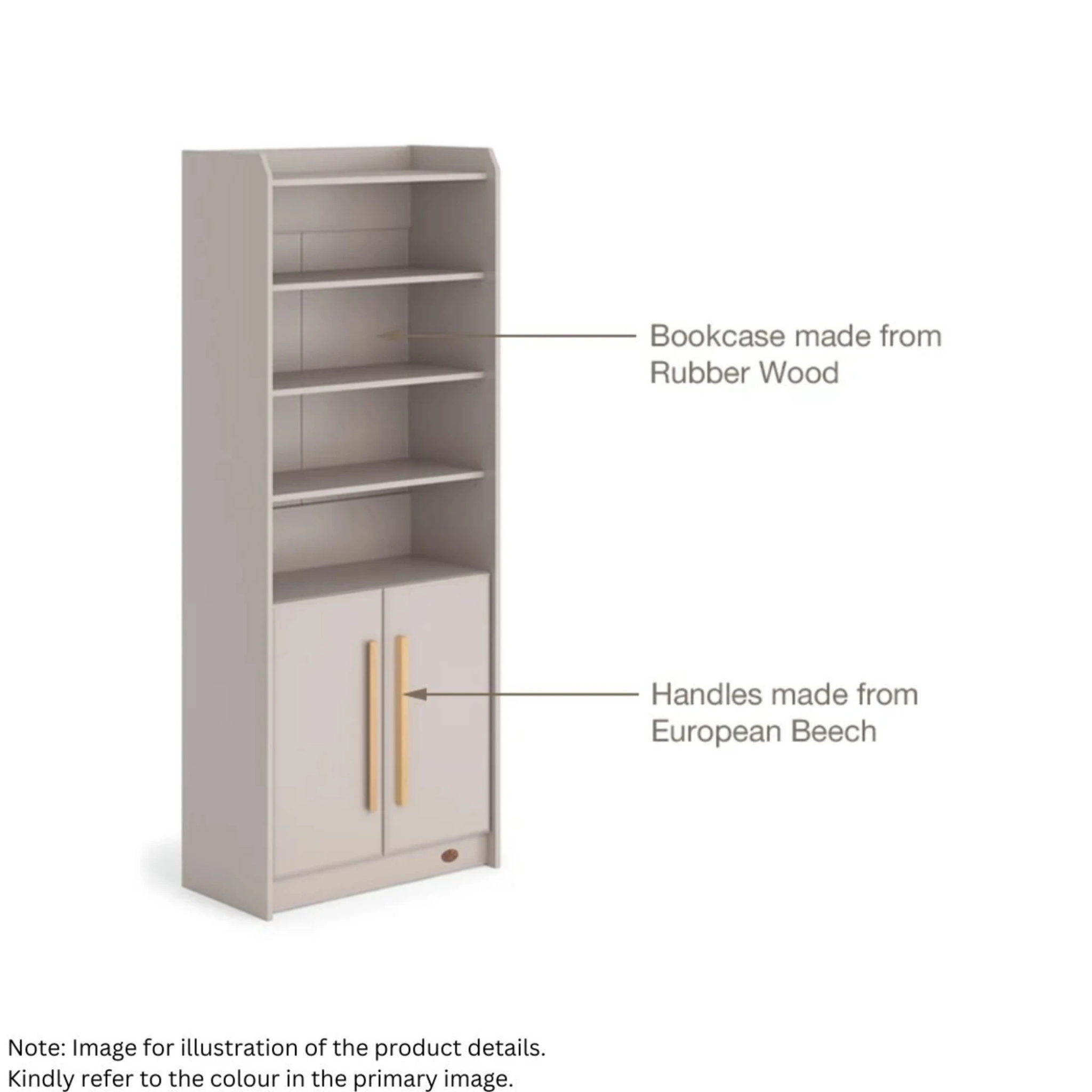 Boori Casa Kids Storage Bookcase, Barley White