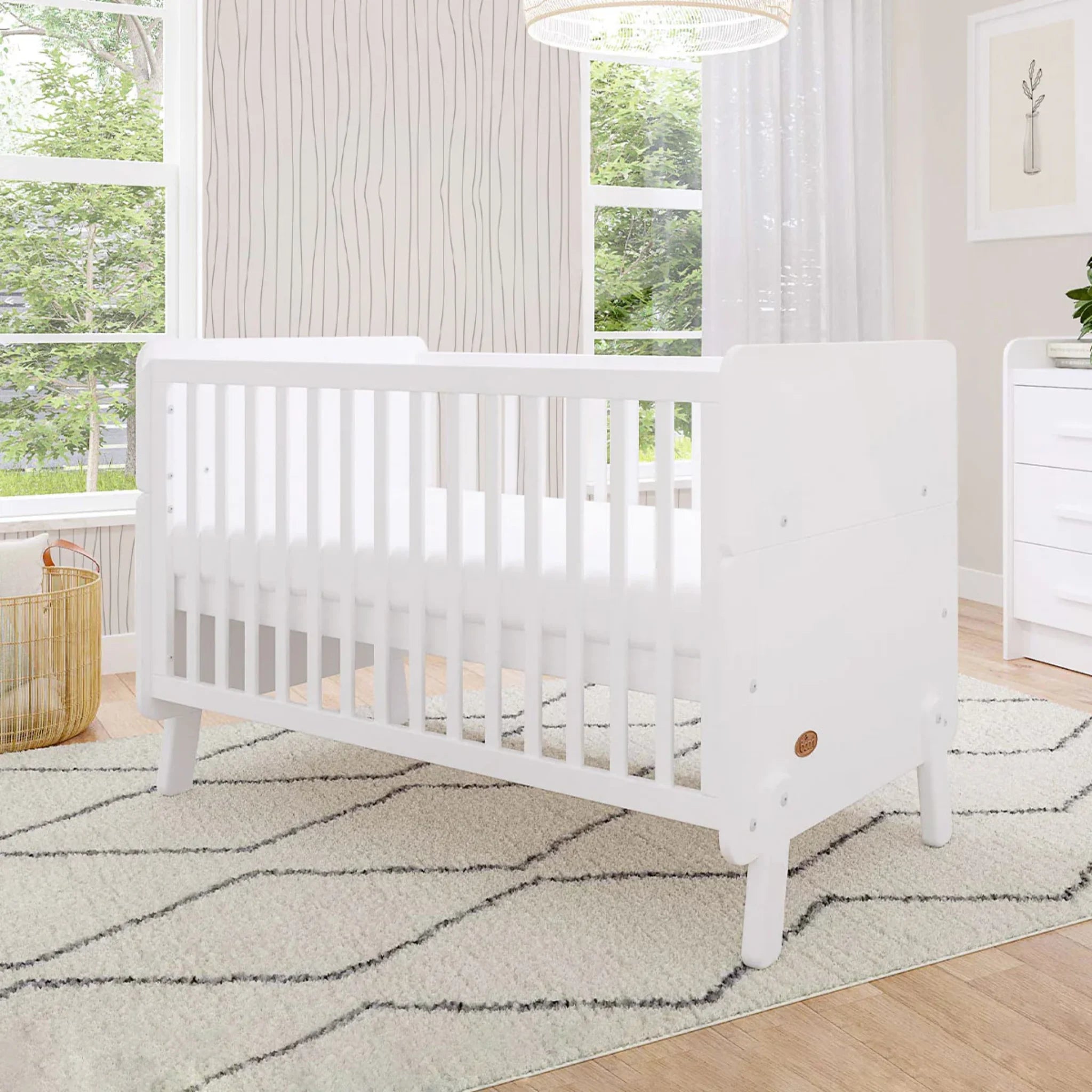 Boori Natty Baby Cot, Barley White