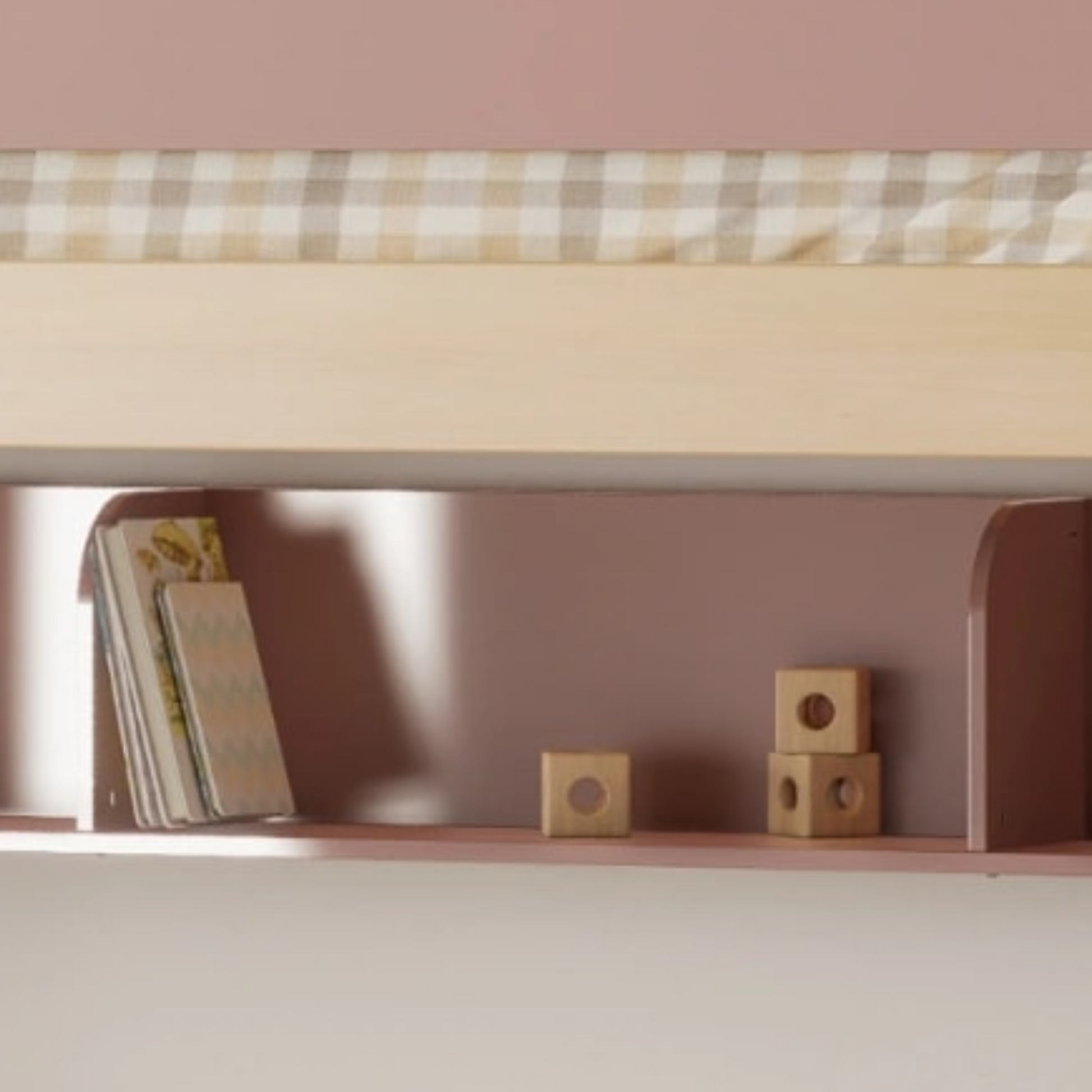 Boori Natty Bookshelf for Single Bunk, Cherry