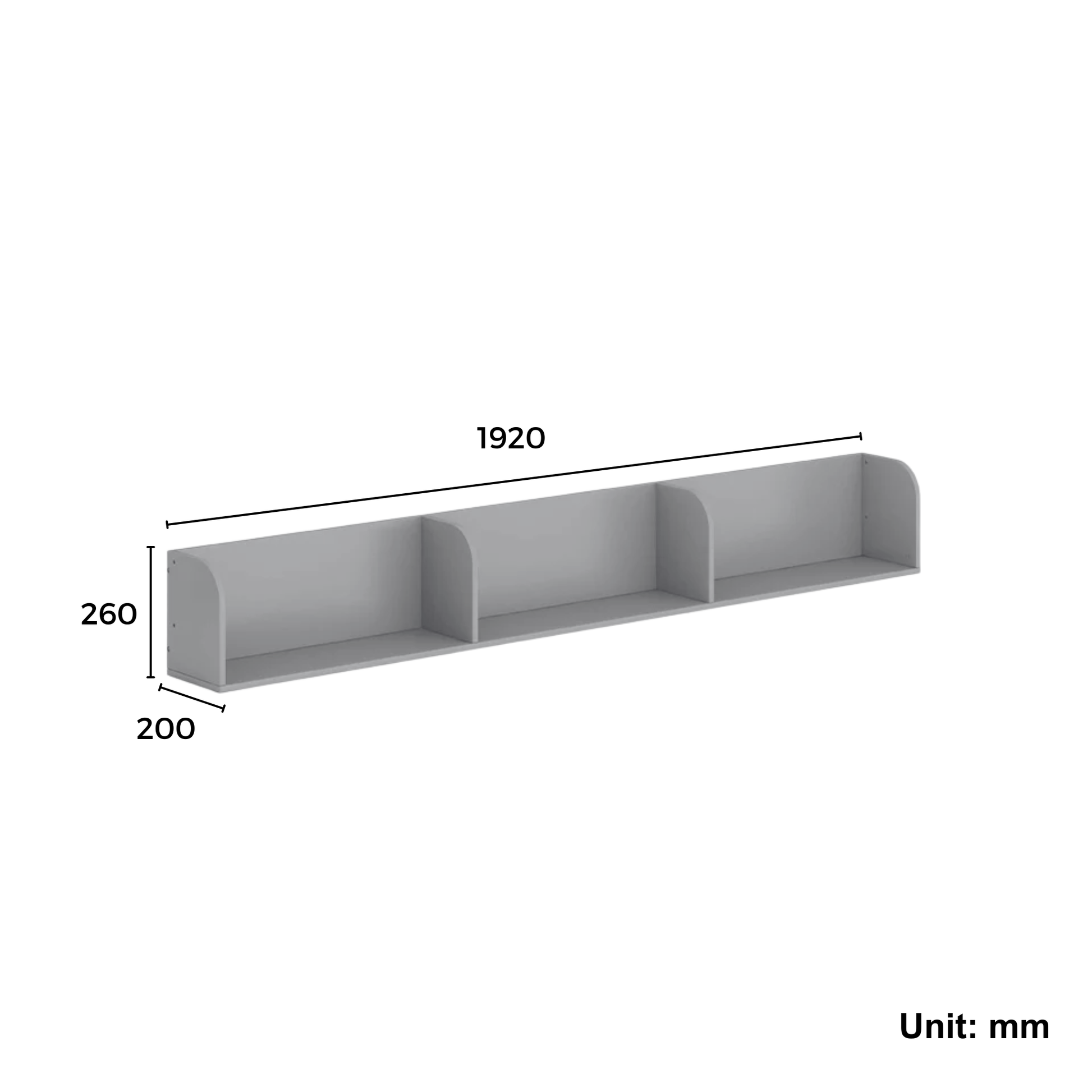 Boori Natty Bookshelf for Single Bunk, Cherry
