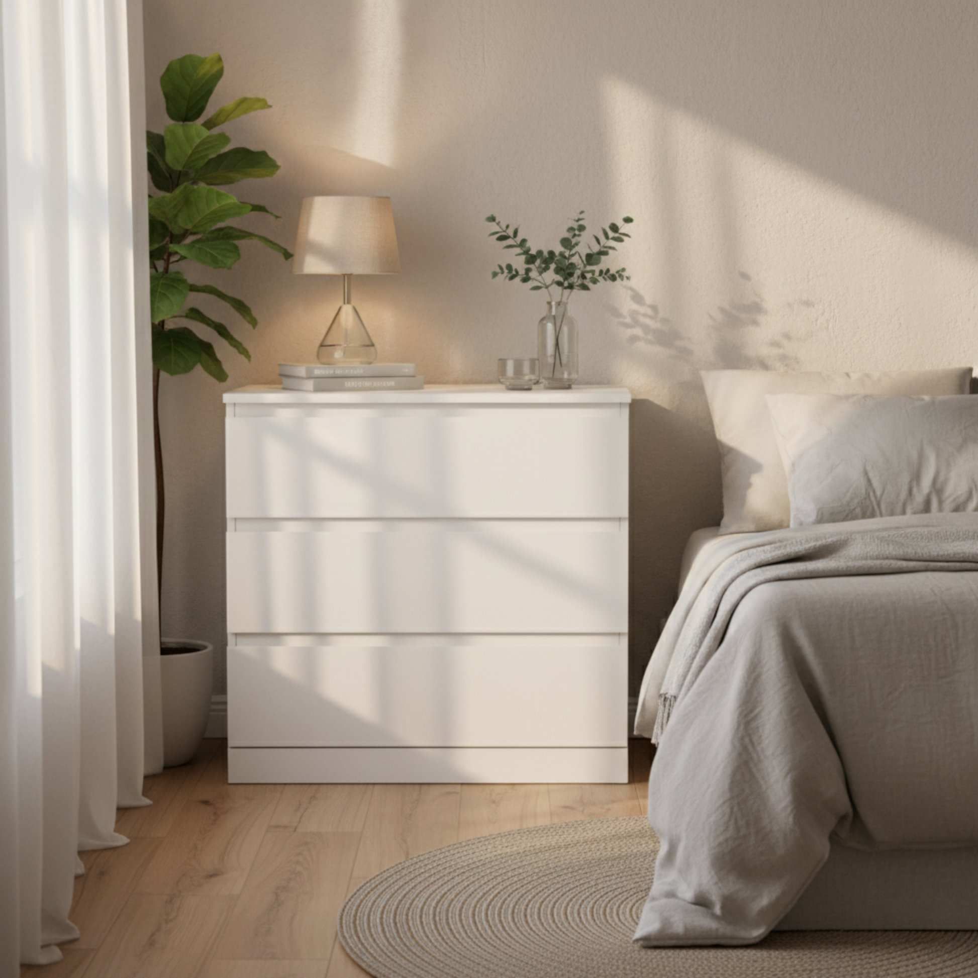 Loft Ensio Chest of 3 drawers, Off-White