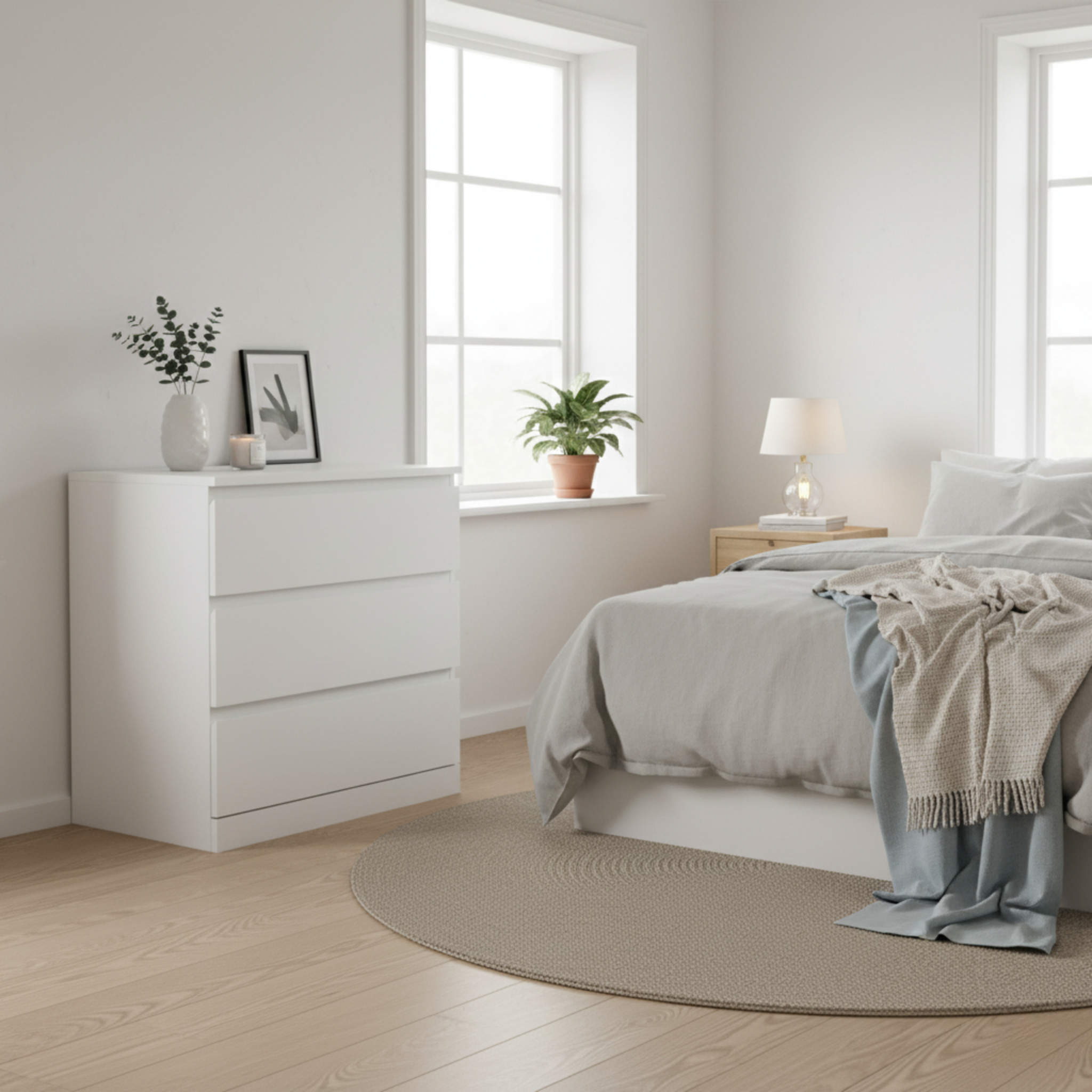 Loft Ensio Chest of 3 drawers, Off-White