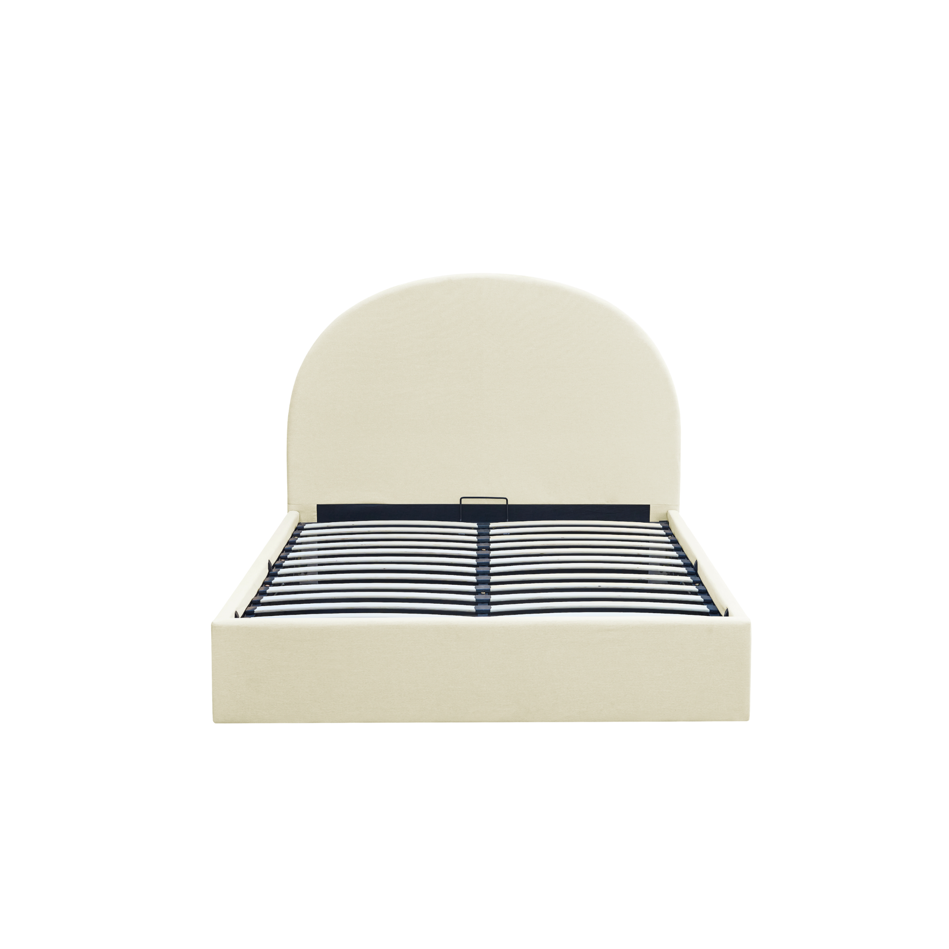 MODE Nova Fabric Gas Lift Bed Frame with Storage, Beige