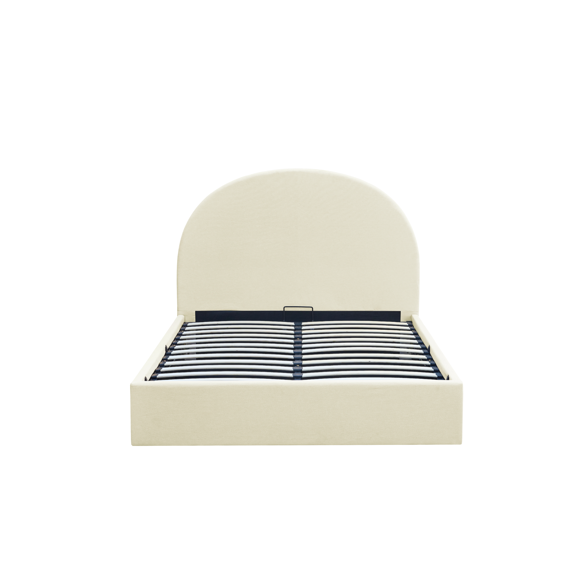 MODE Nova Fabric Gas Lift Bed Frame with Storage, Beige