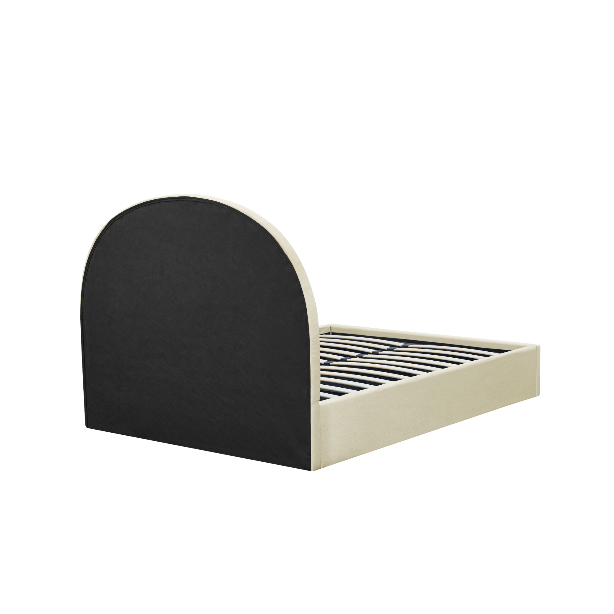 MODE Nova Fabric Gas Lift Bed Frame with Storage, Beige