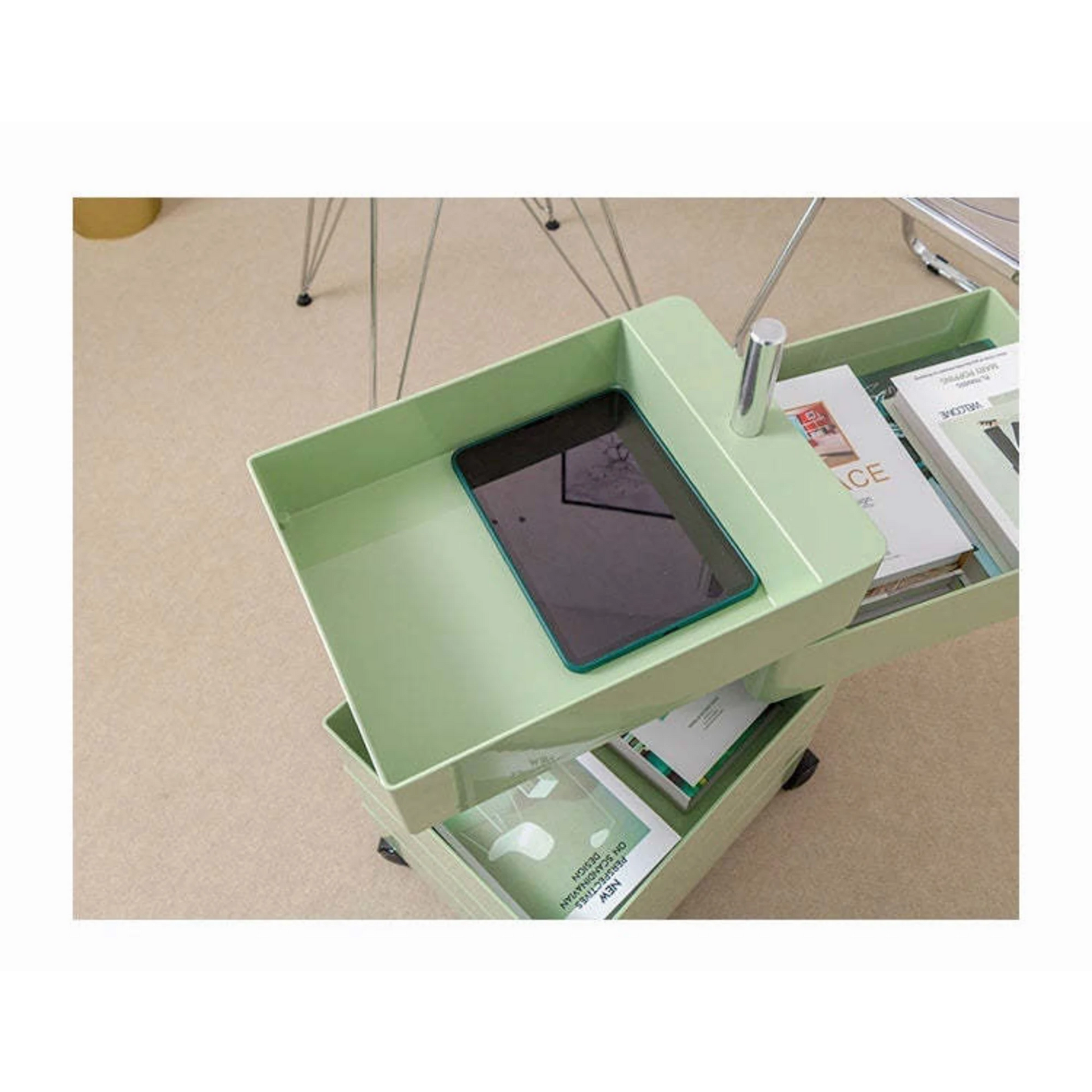 MODE Rosa Rotatable Trolley Cart, Green
