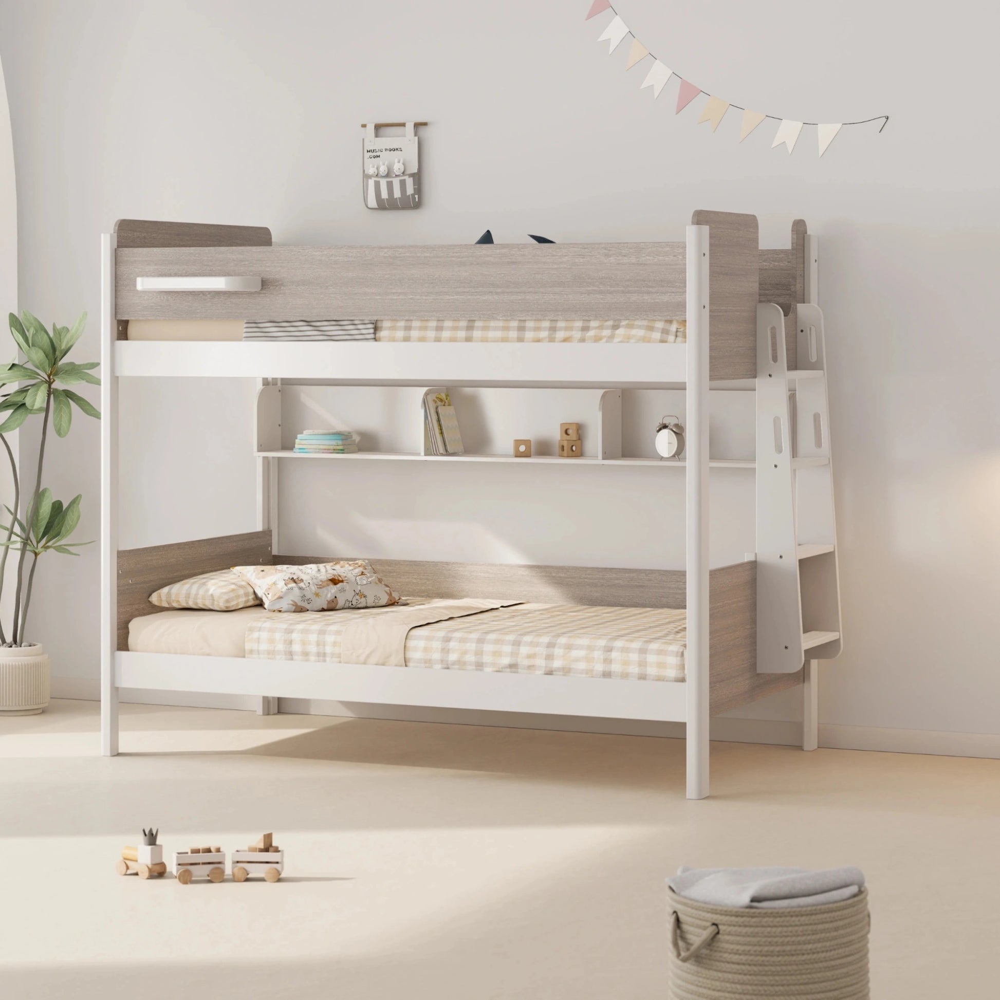 Boori Natty Bookshelf, Barley White