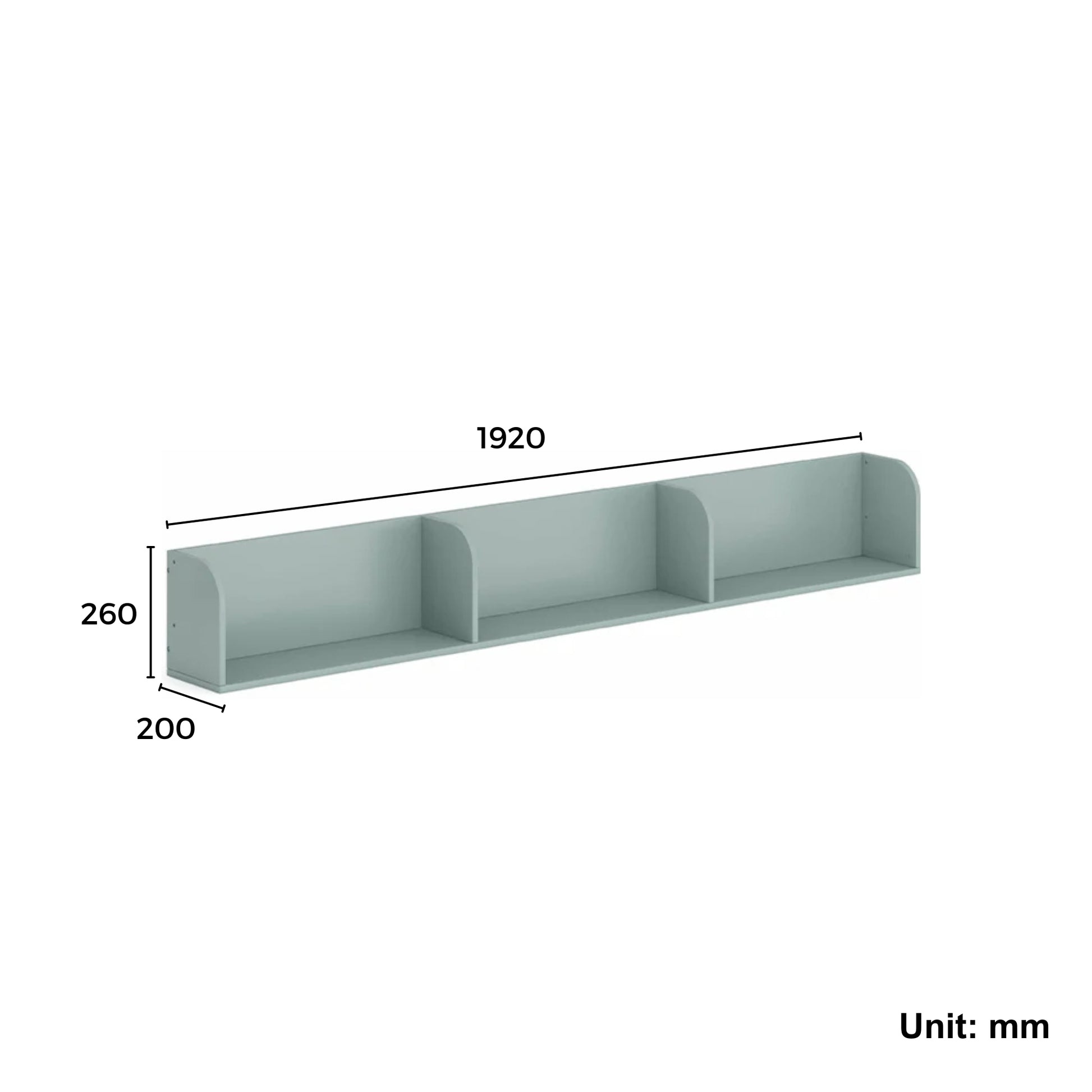 Boori Natty Bookshelf, Blueberry