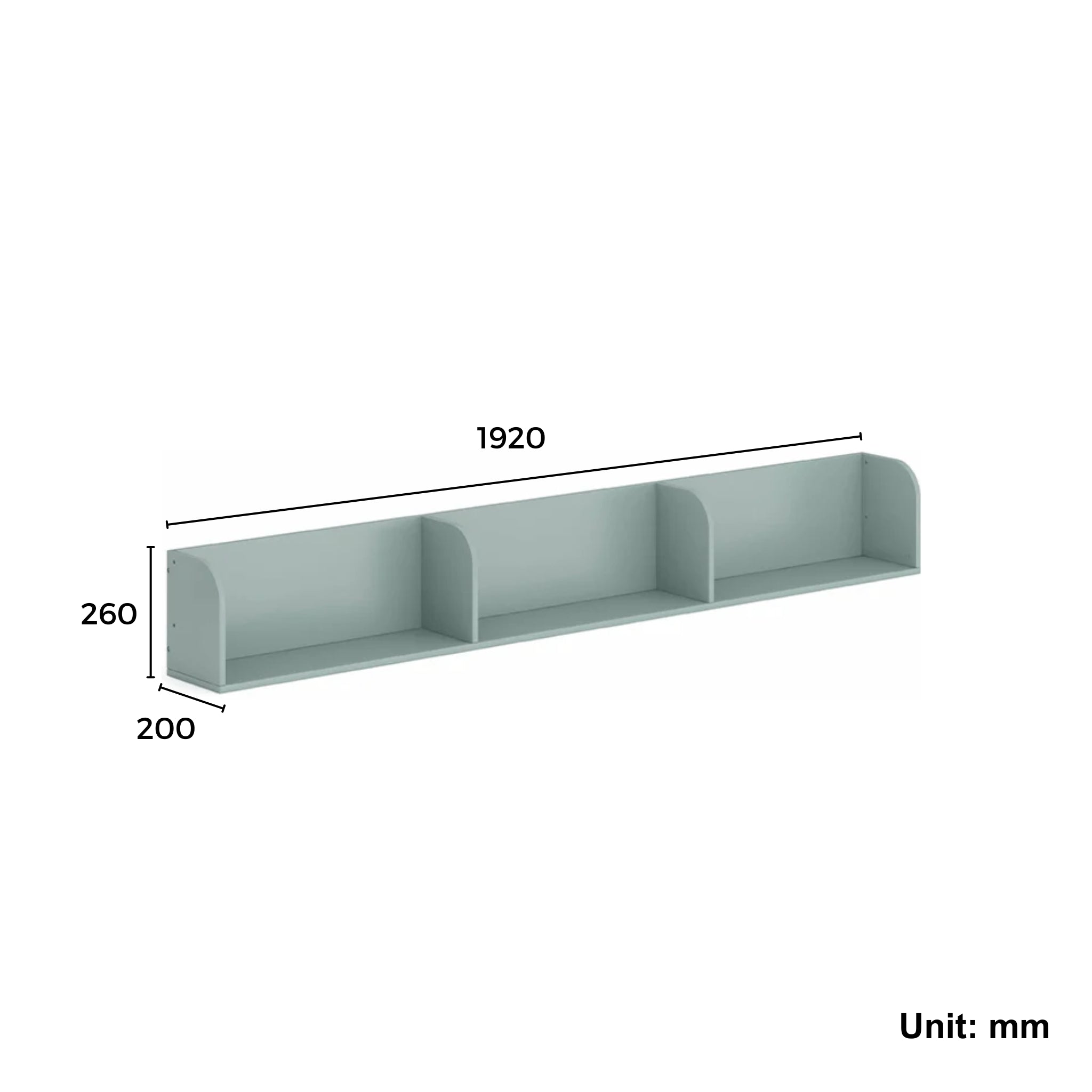 Boori Natty Bookshelf, Blueberry