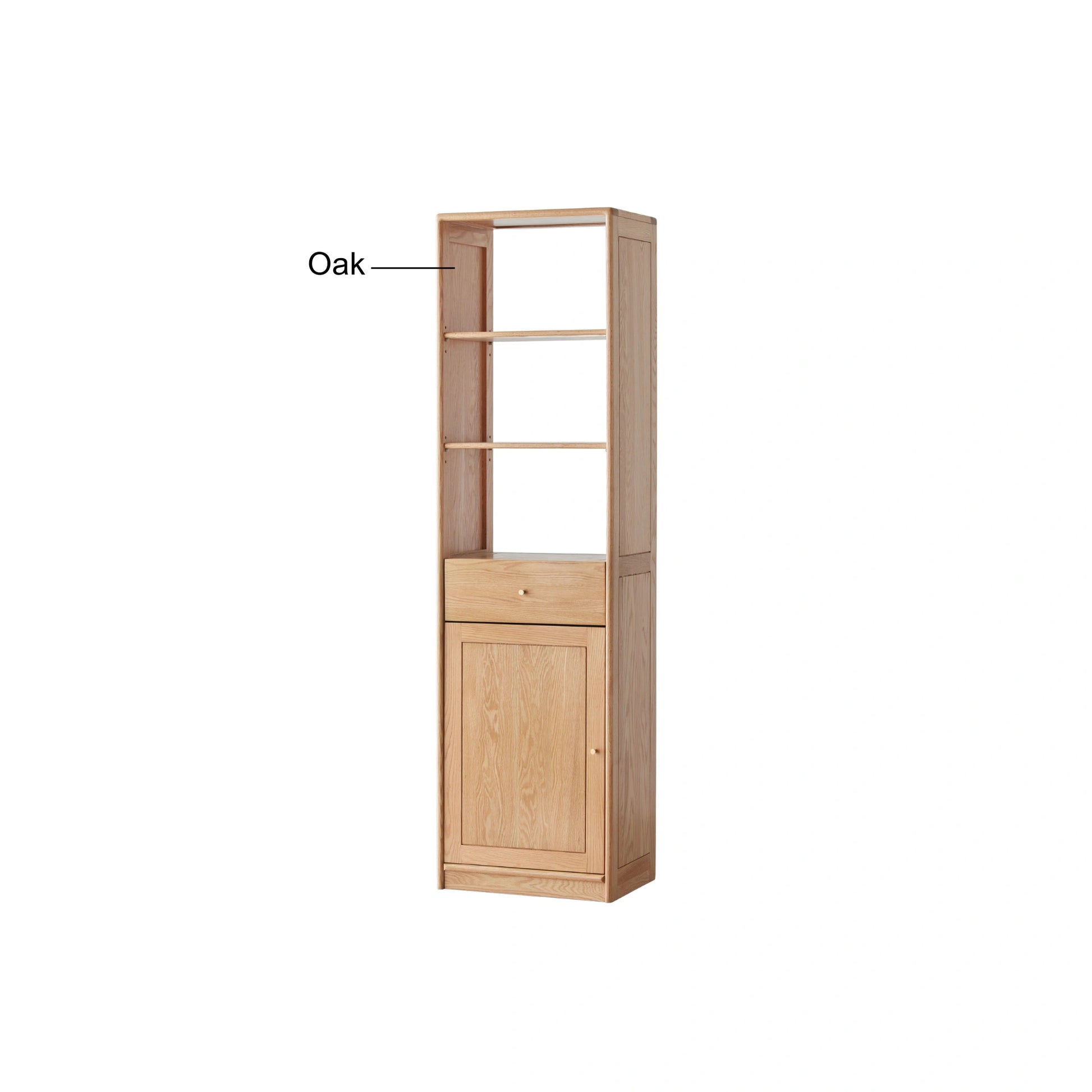 Solidwood Fuji Shoe Cabinet with Storage Rack, Oak