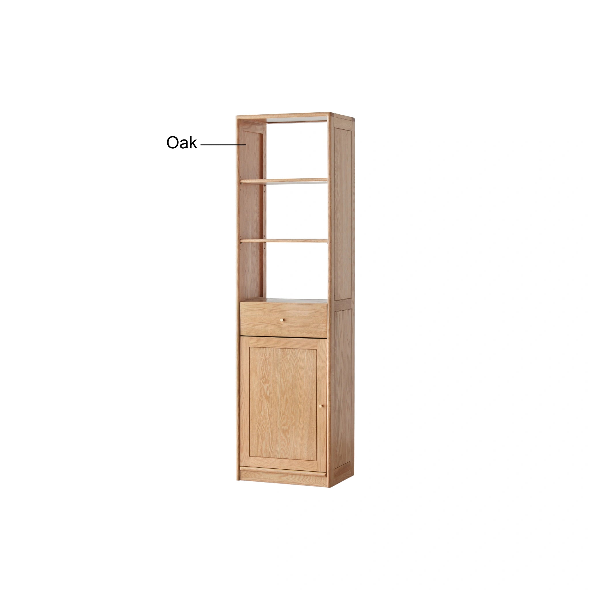 Solidwood Fuji Shoe Cabinet with Storage Rack, Oak