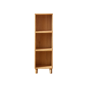 Solidwood Gleam 3-Cube Bookcase, Oak