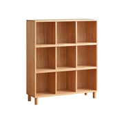 Solidwood Gleam 9-Cube Bookcase, Oak