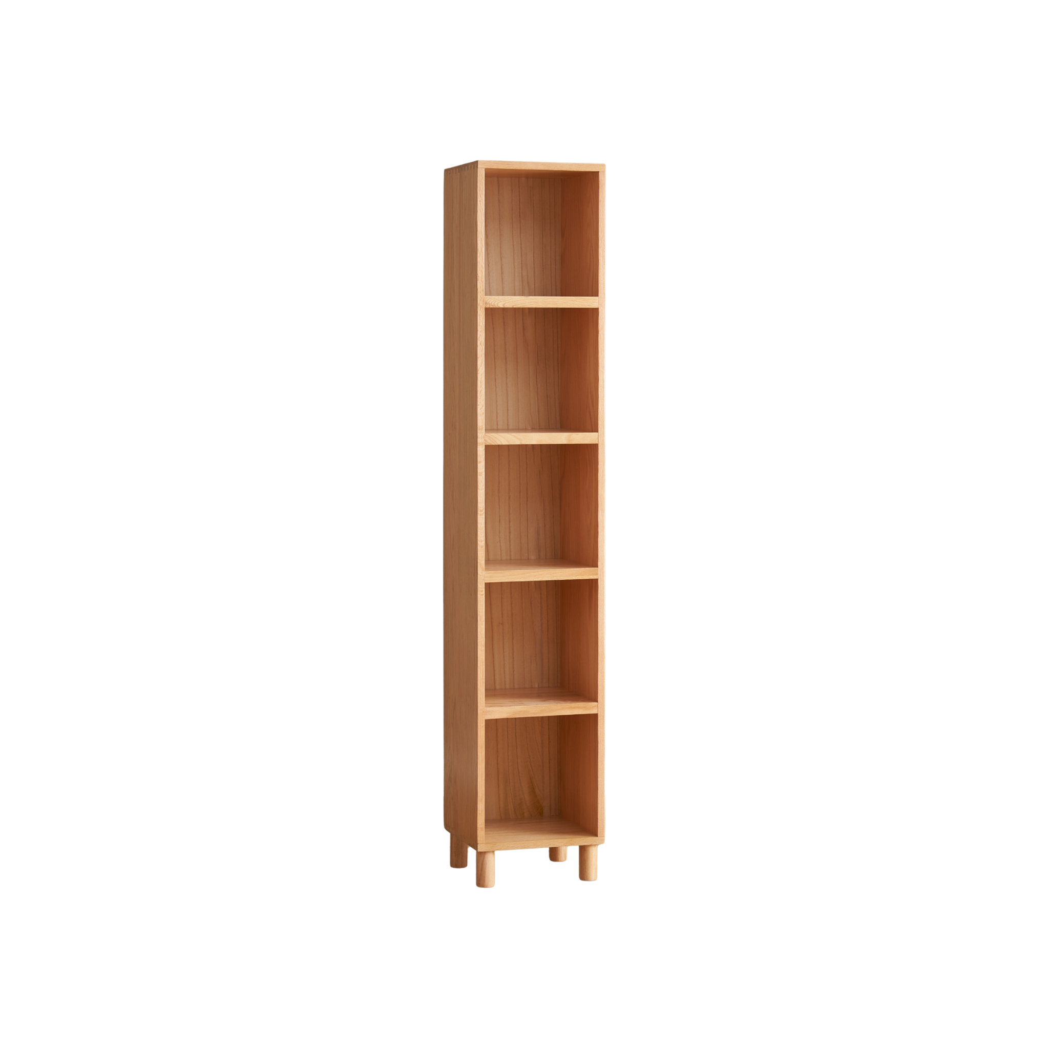 Solidwood Gleam 5-Cube Bookcase, Oak