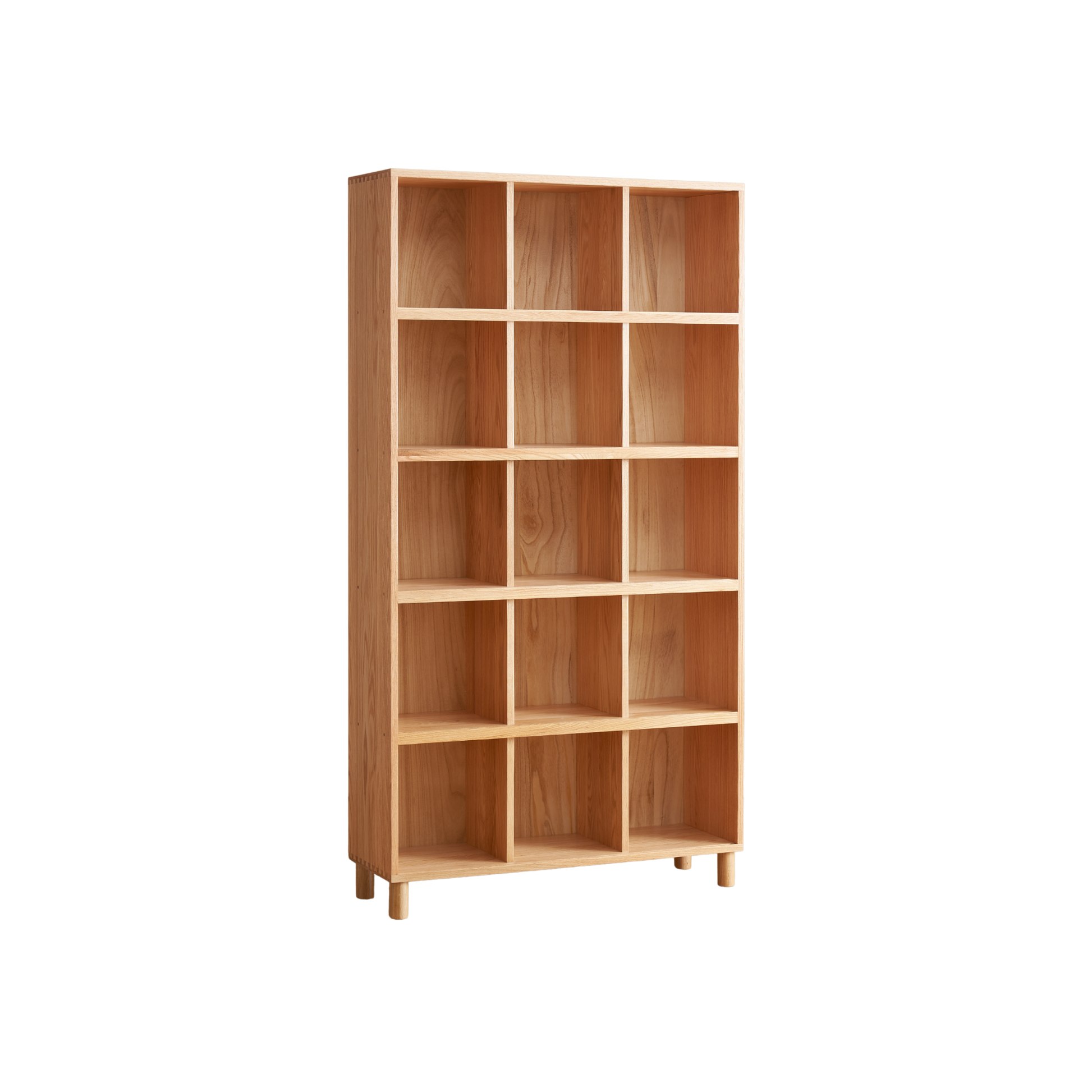 Solidwood Gleam 15-Cube Bookcase, Oak