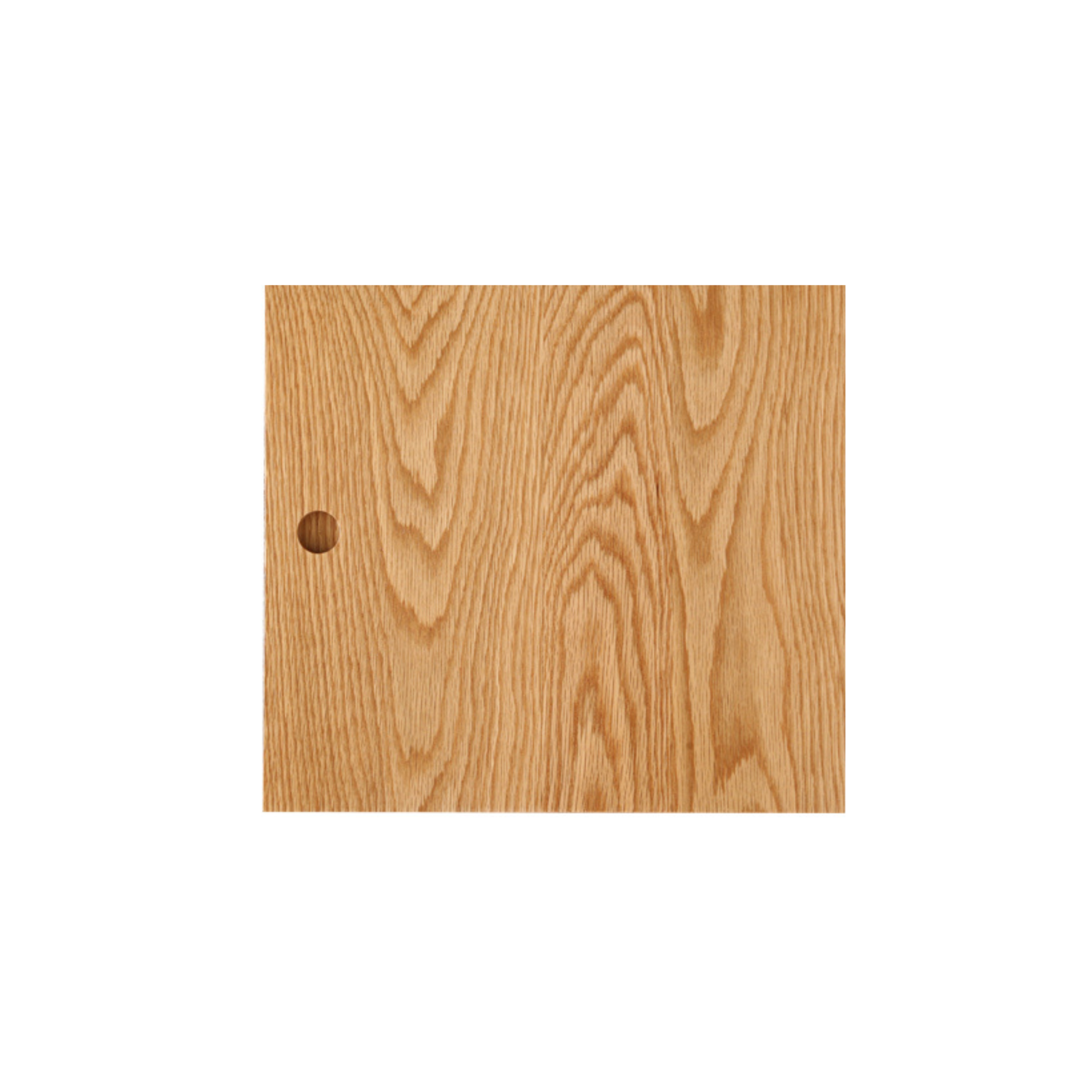 Solidwood Gleam Flat Panel Bookcase Door, Oak