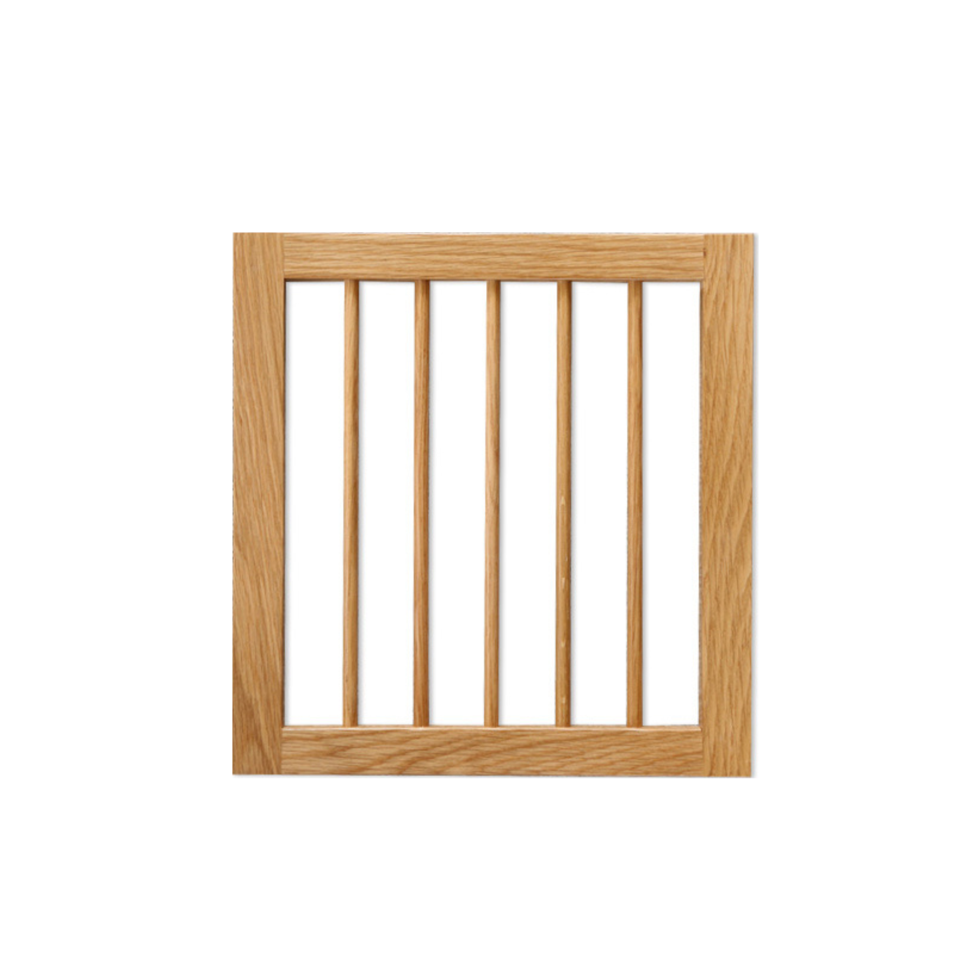 Solidwood Gleam Slatted Bookcase Door, Oak