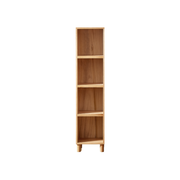 Solidwood Gleam 4-Cube Bookcase, Oak