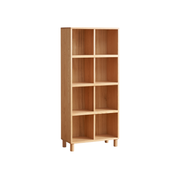 Solidwood Gleam 8-Cube Bookcase, Oak