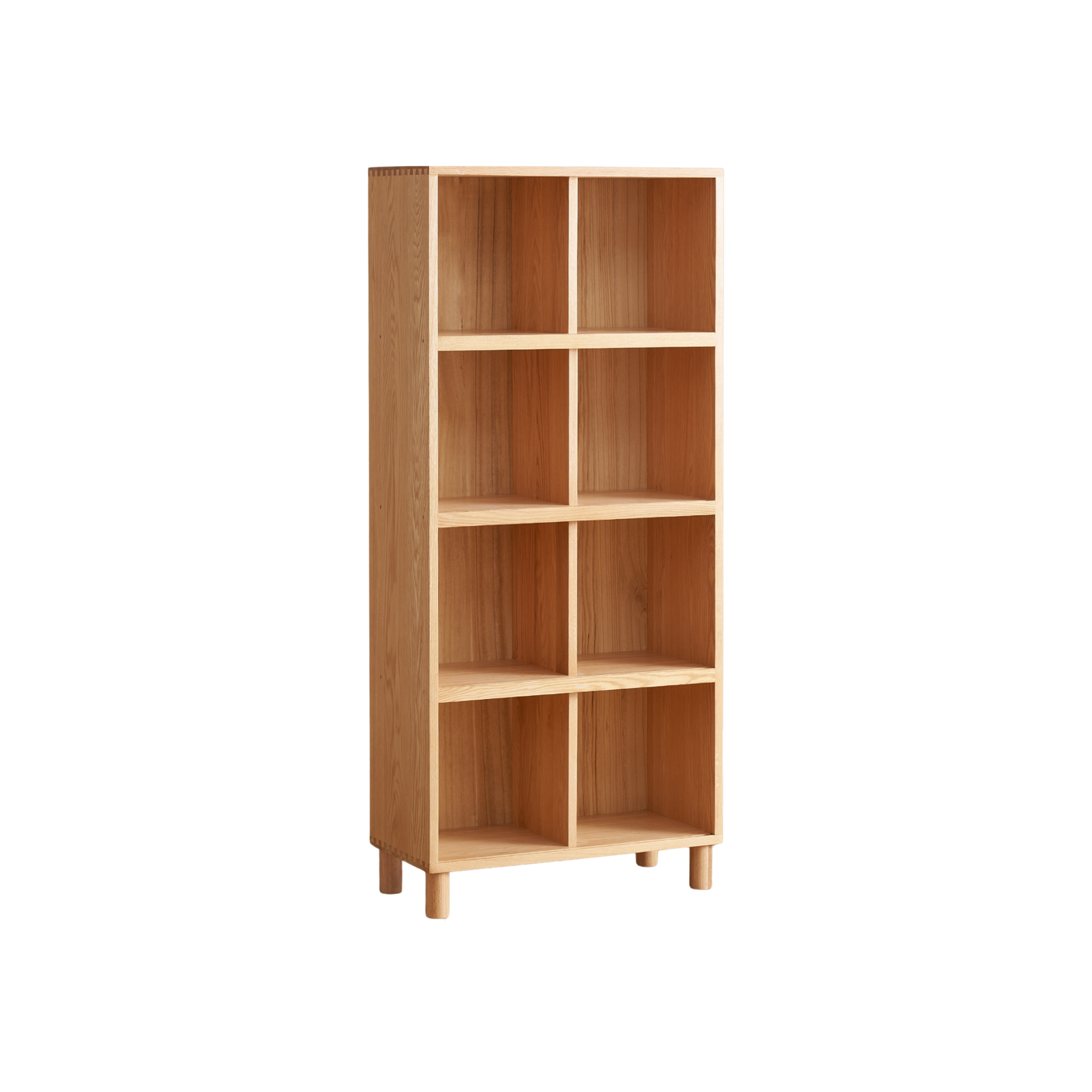 Solidwood Gleam 8-Cube Bookcase, Oak
