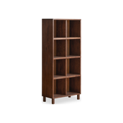 Solidwood Gleam 8-Cube Bookcase, Walnut Oak