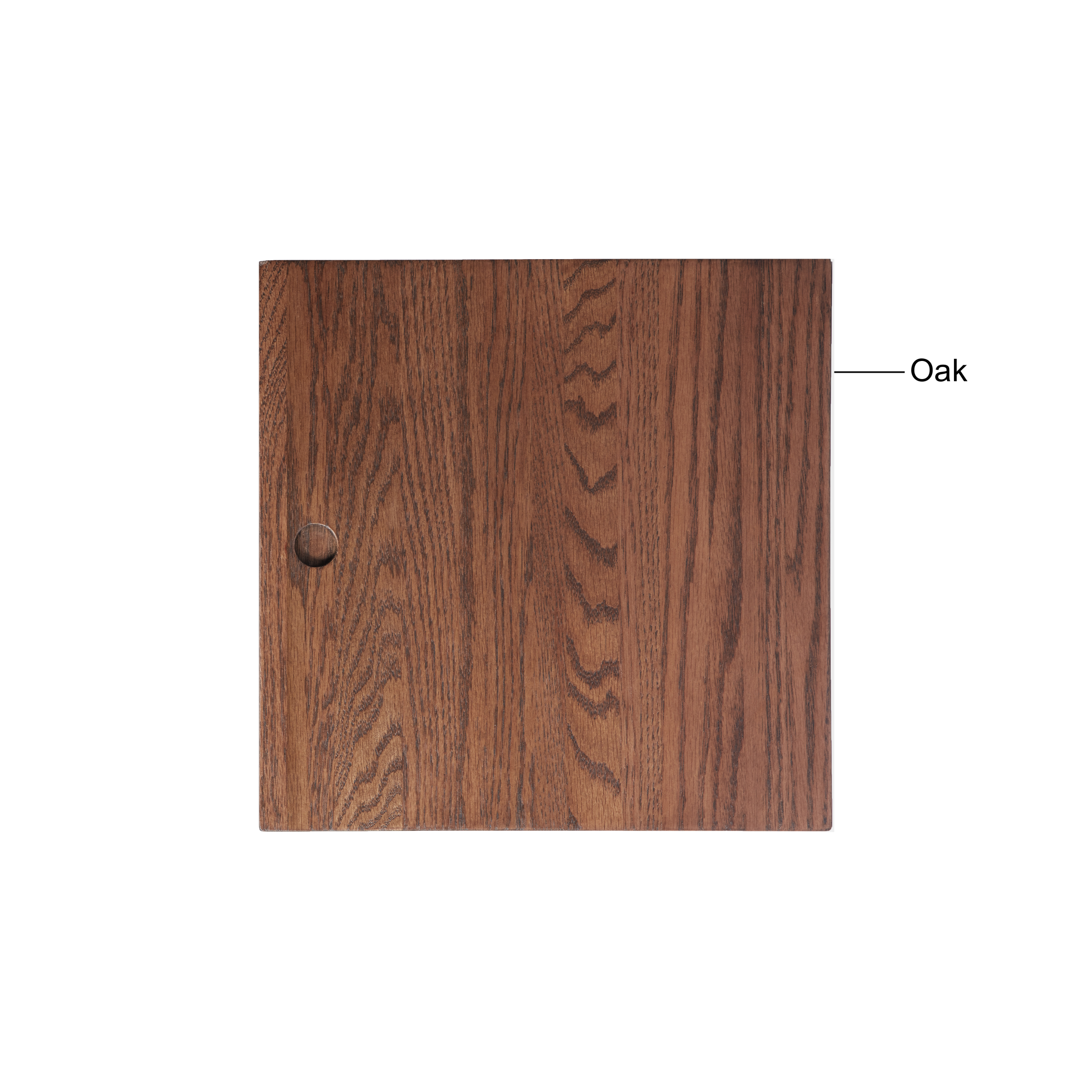 Solidwood Gleam Flat Panel Bookcase Door, Walnut Oak