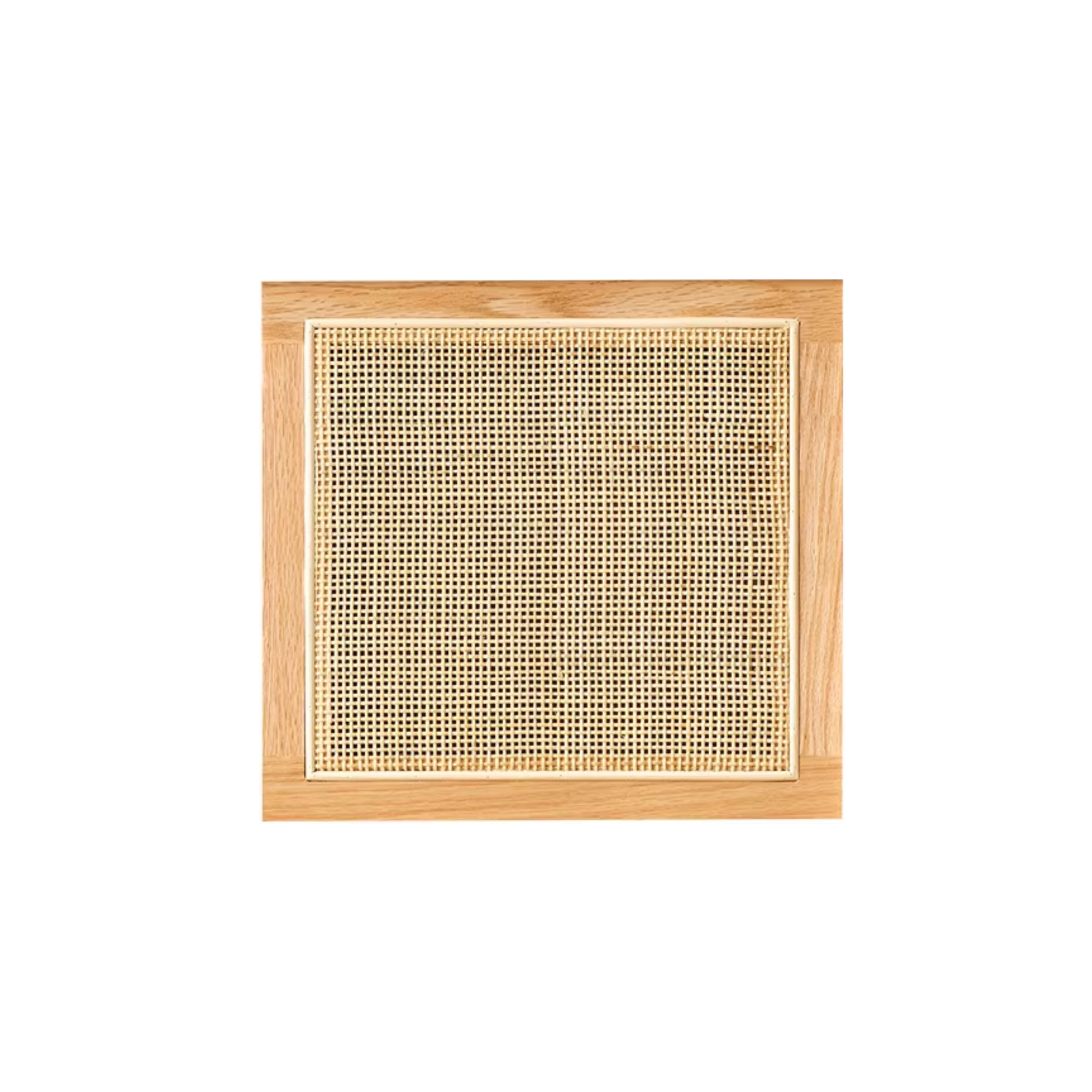 Solidwood Gleam Rattan Bookcase Door, Oak