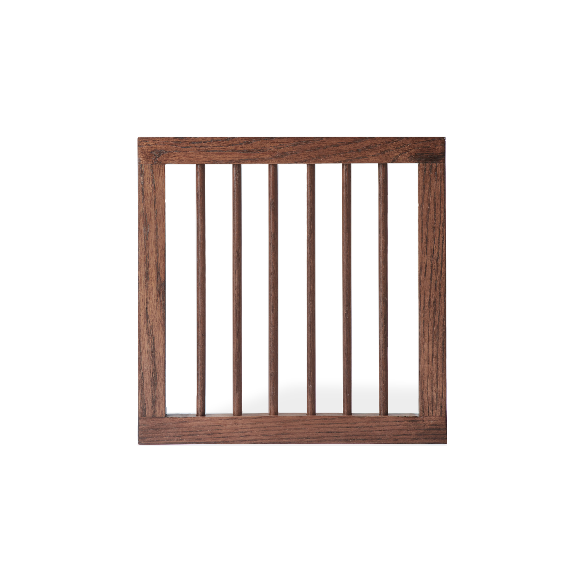 Solidwood Gleam 9-Cube Bookcase with 3 Doors, Walnut Oak