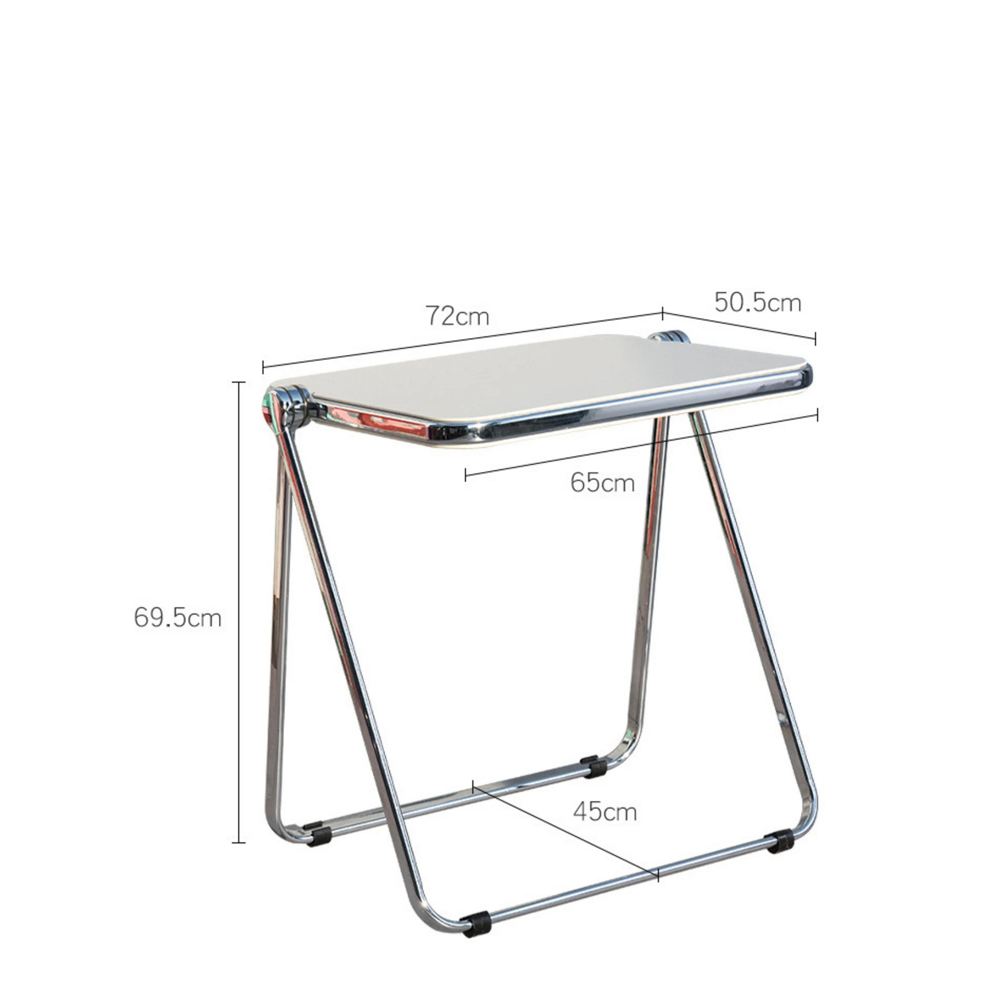 MODE Larkin Minimalist Folding Desk, White