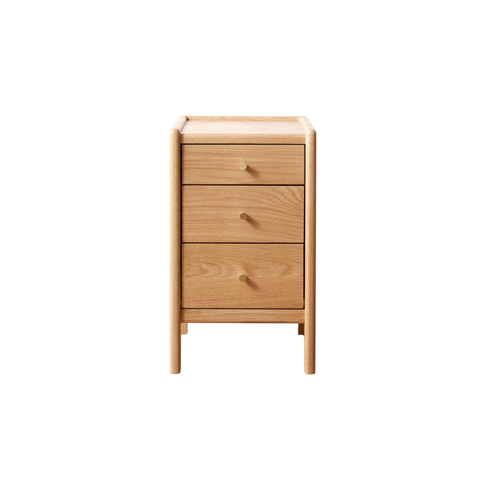 Solidwood Hemura Bedside Table, Oak