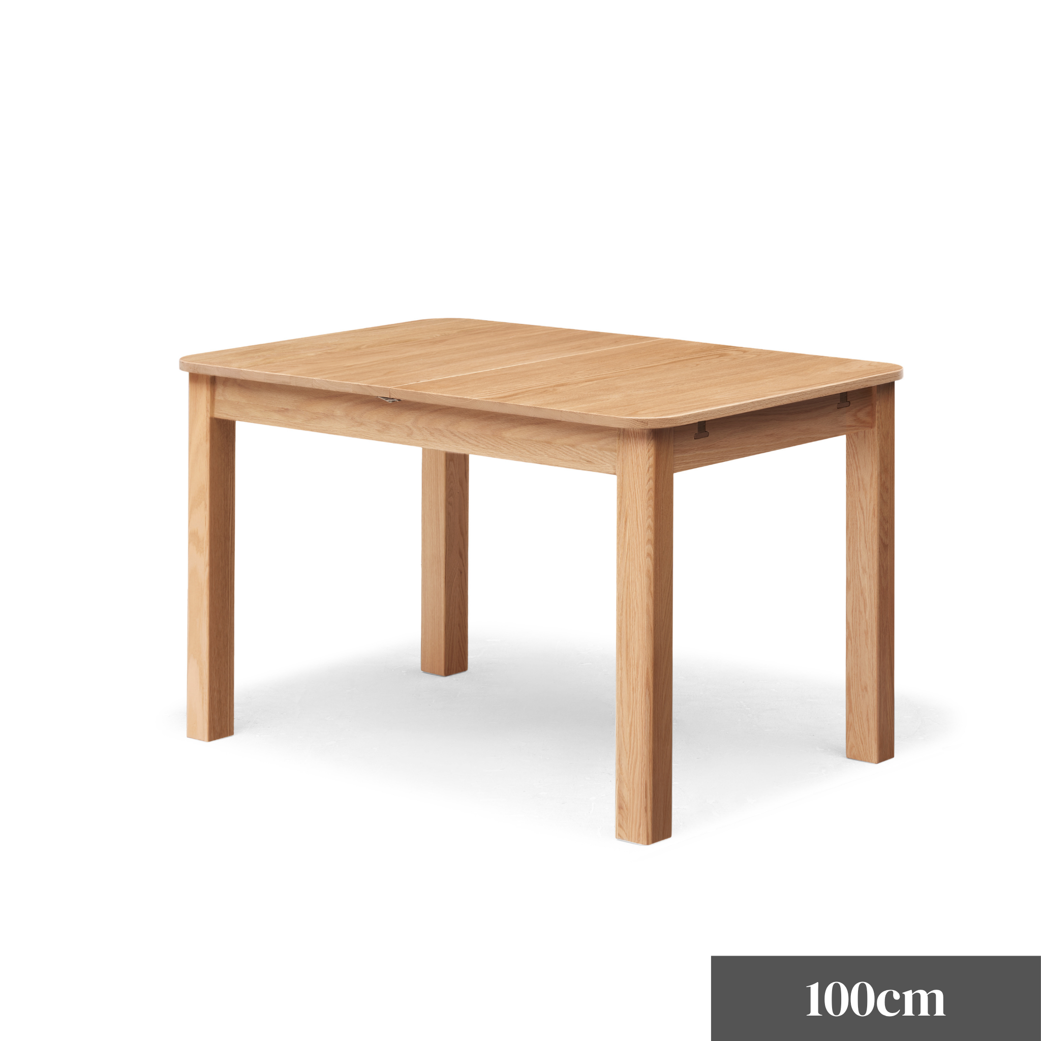Solidwood Hemura Extendable Dining Table, Oak